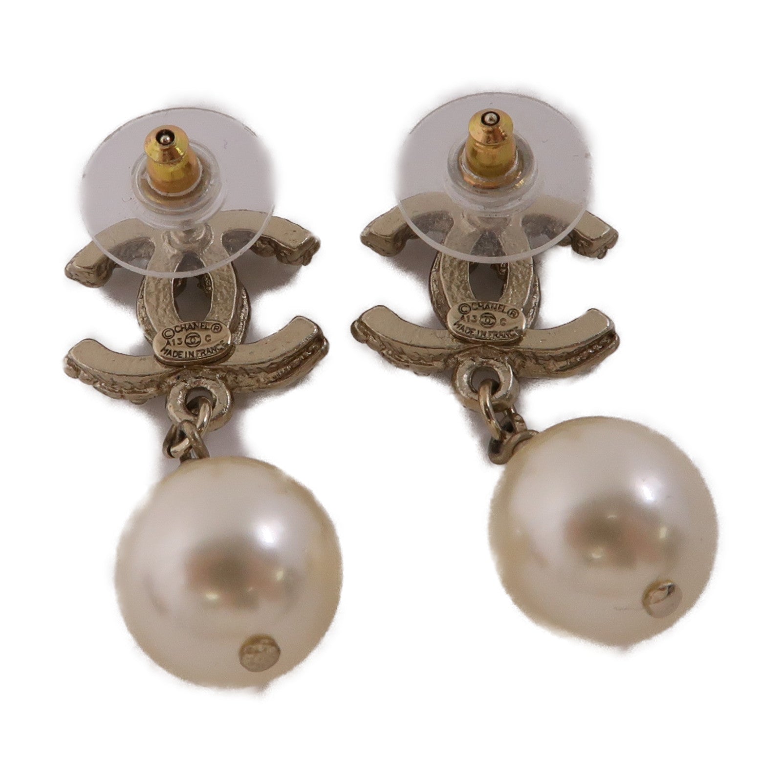 CHANEL PVC/金屬Earrings耳環金色