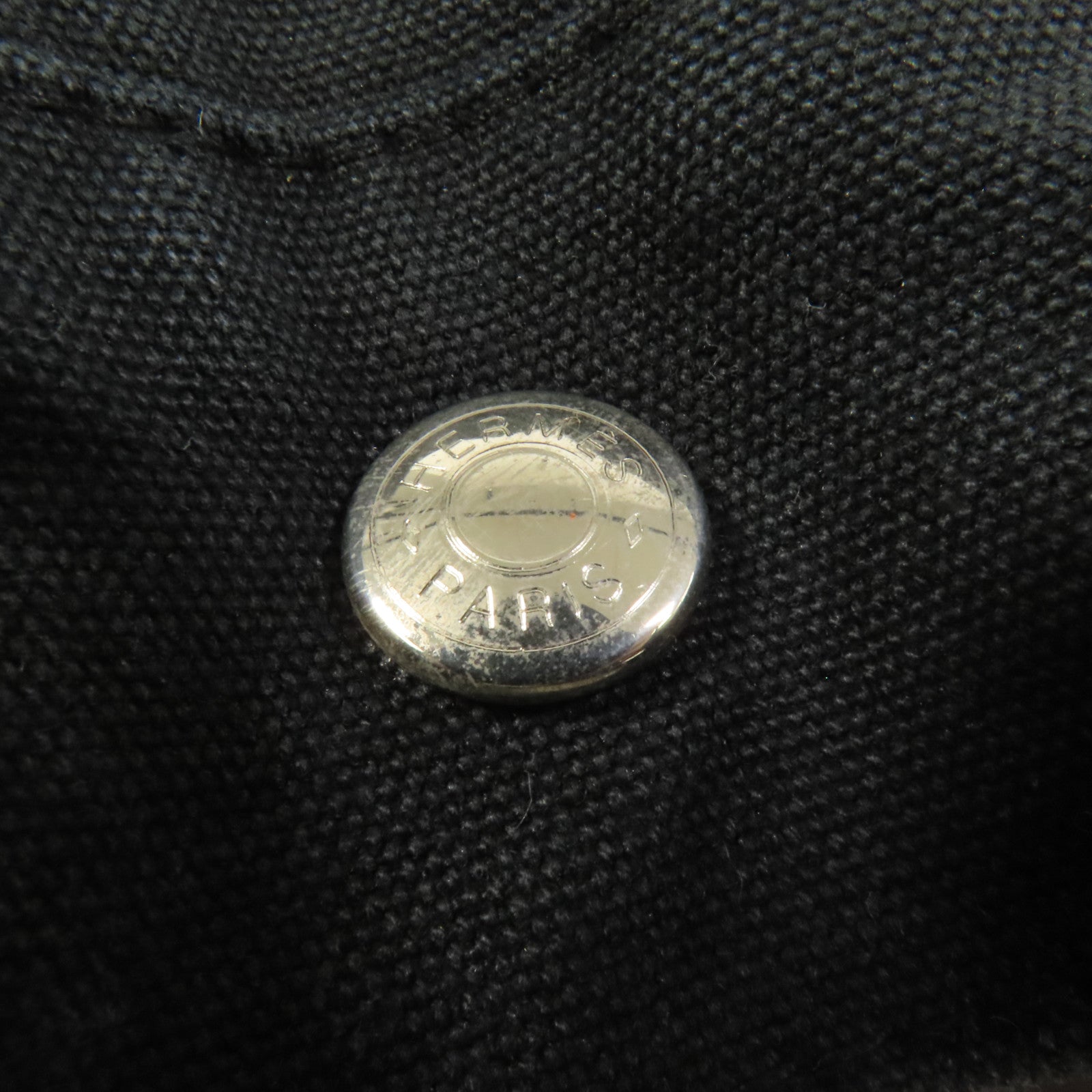 HERMES 帆布Fourre Tout Tote PM銀扣手挽袋