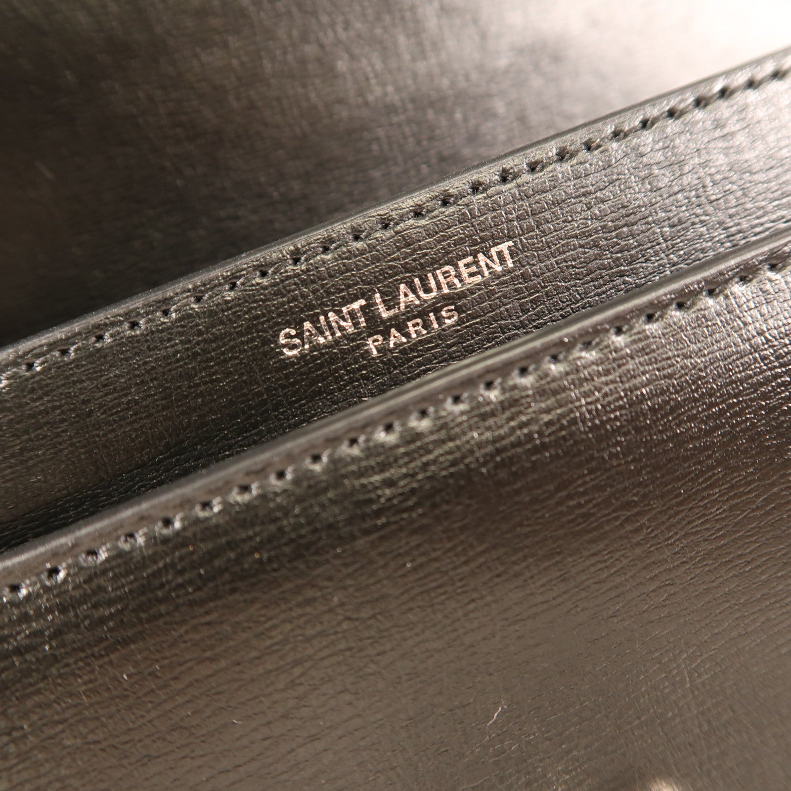 SAINT LAURENT 牛皮皮革Sunset Medium銀扣鏈帶肩背袋