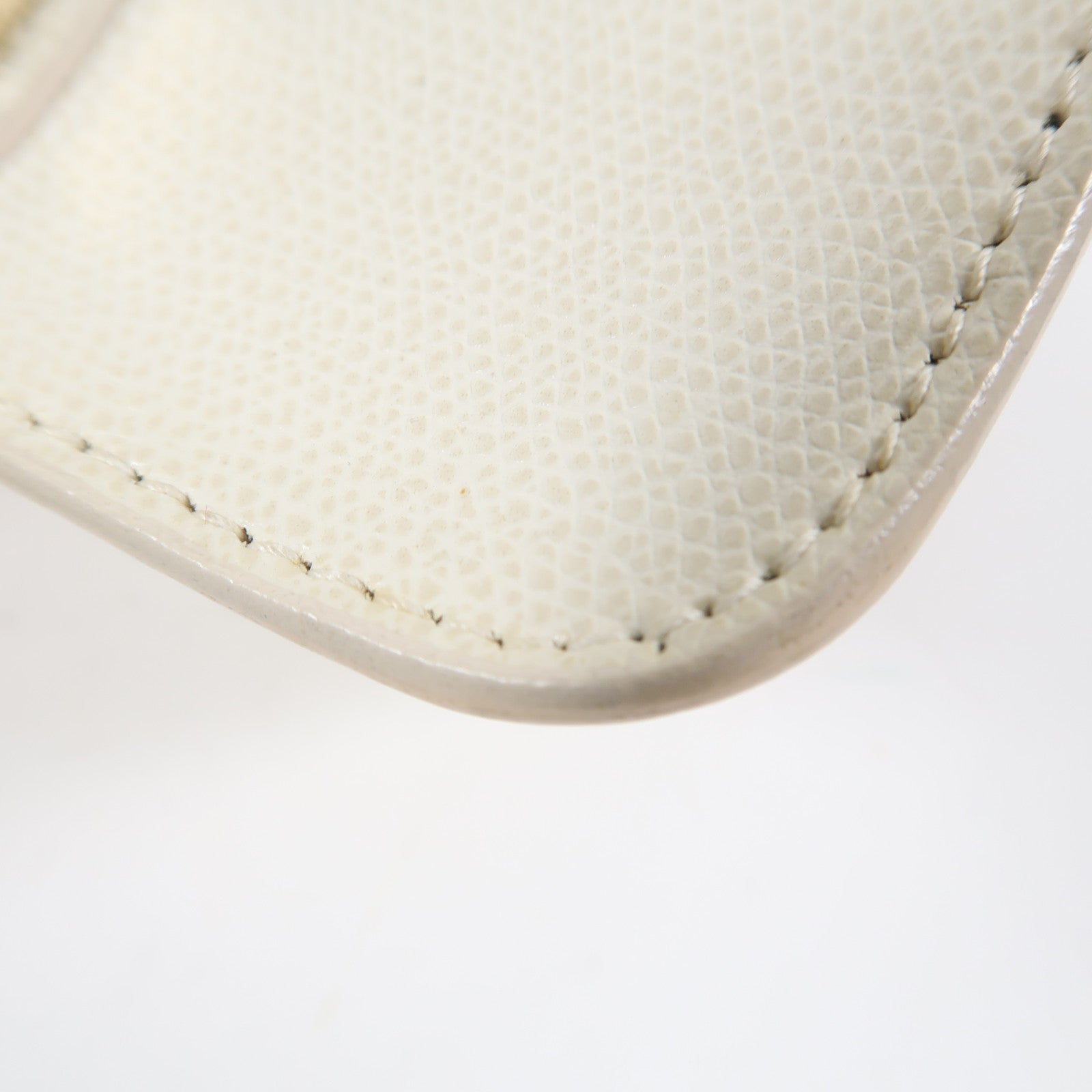 Furla 牛皮皮革Shoulder Bag金扣鏈帶肩背袋白色/灰色