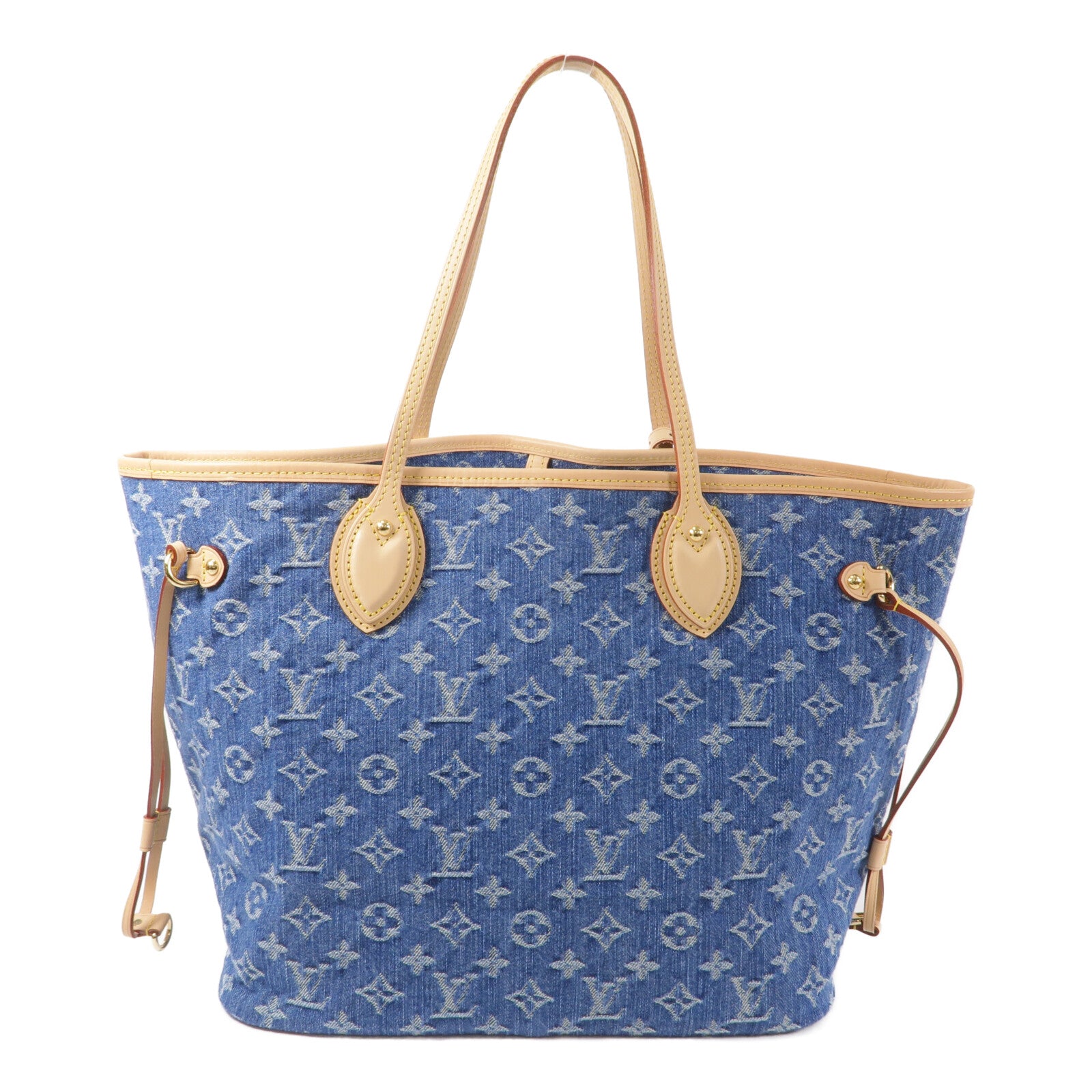 LOUIS VUITTON 牛仔布Neverfull MM手挽袋