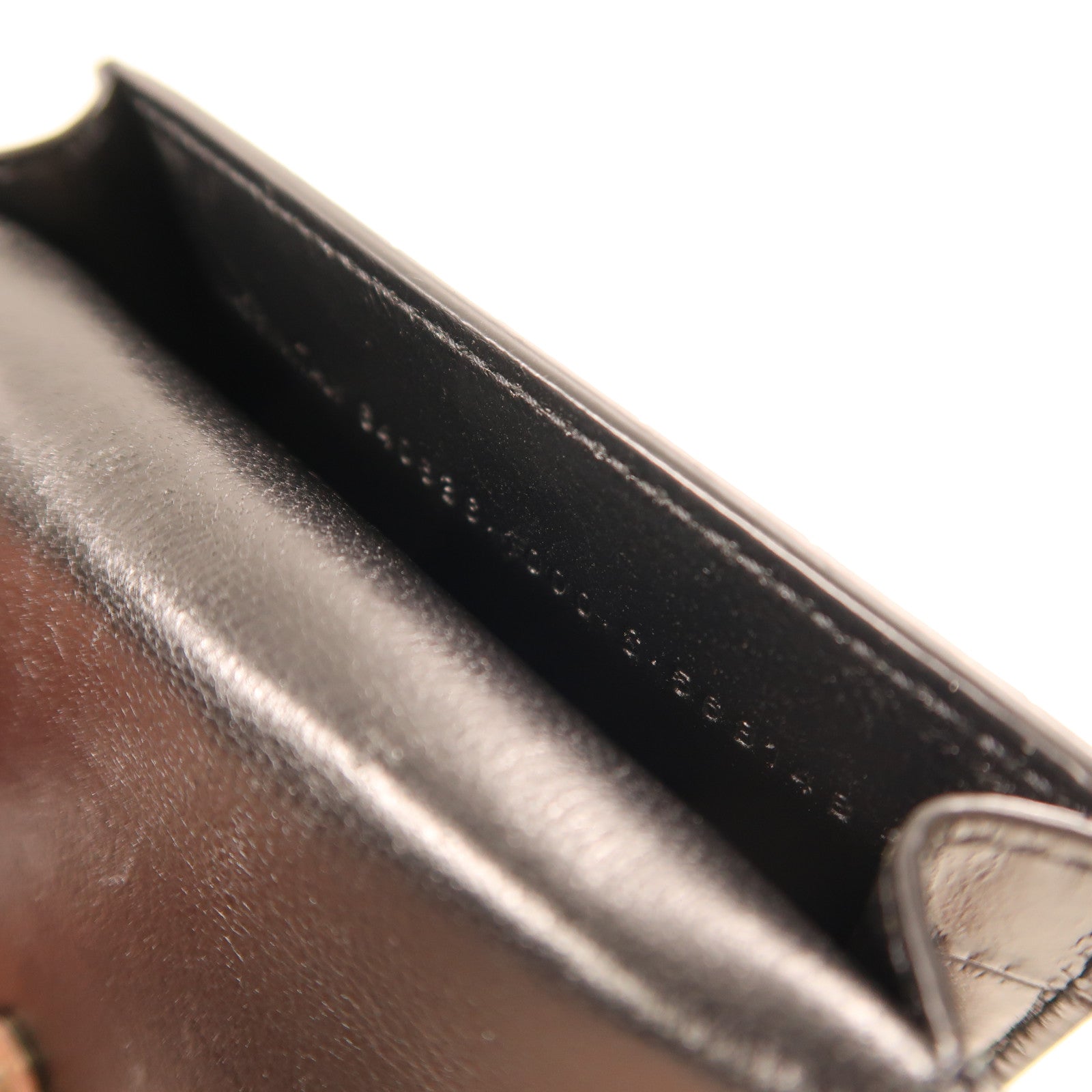 BALENCIAGA 牛皮皮革Cash Phone Card Holder銀扣肩背袋黑色