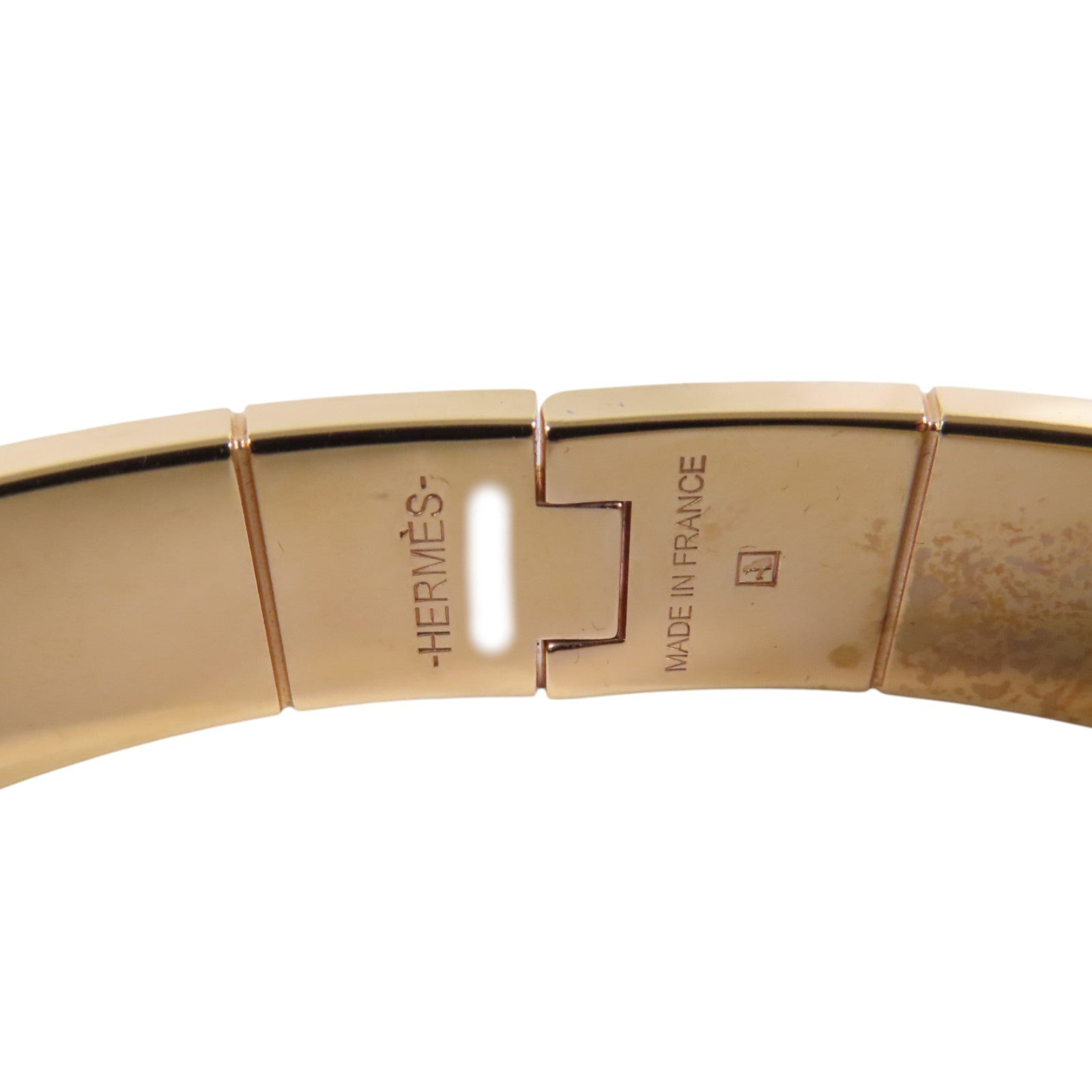 HERMES 金屬/琺瑯Hinged Bracelet金扣手鐲