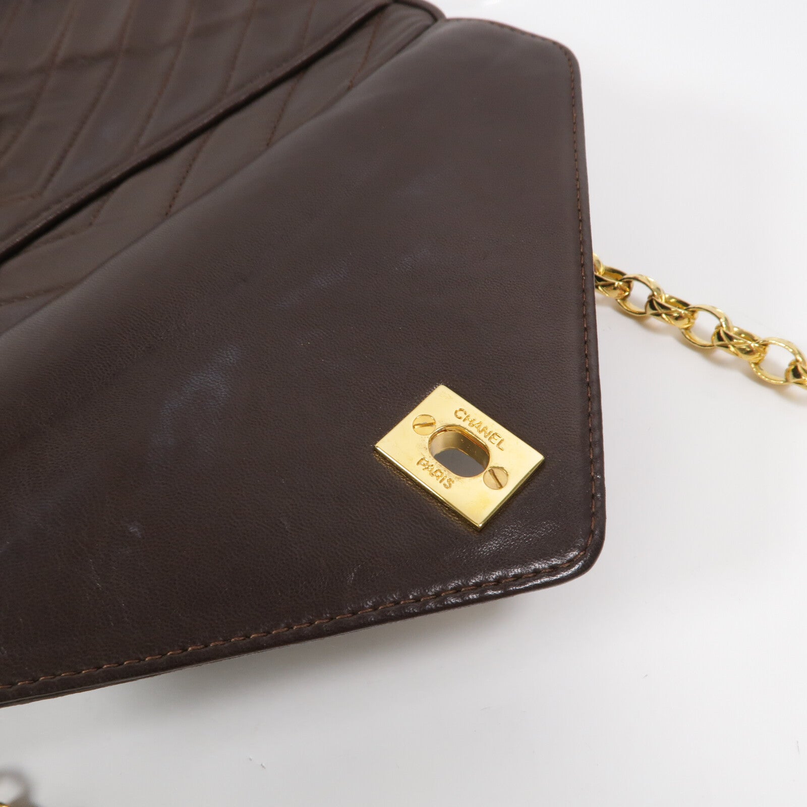 CHANEL 羊皮皮革Vintage Chain Shoulder肩背袋