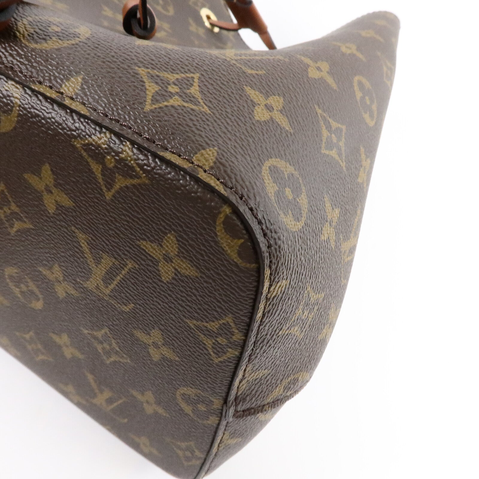 LOUIS VUITTON Monogram NeoNoe MM金扣肩背袋棕色