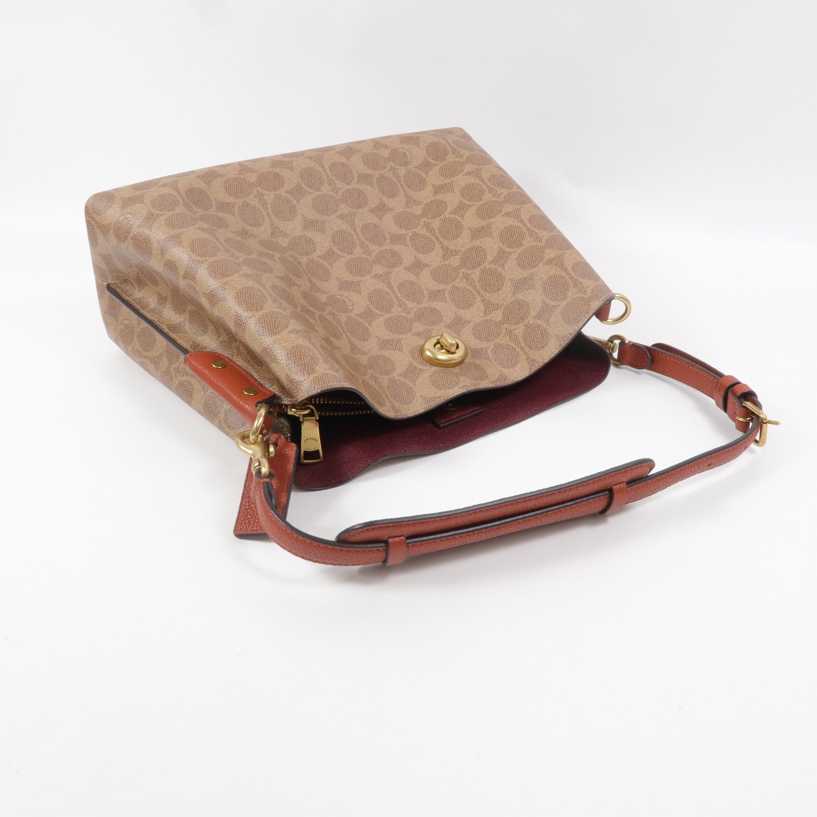 COACH 塗層帆布Shoulder Bag肩背袋