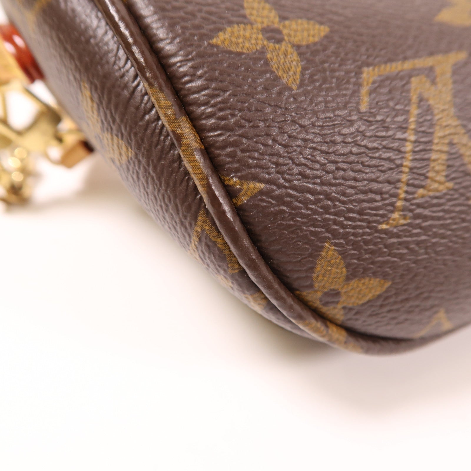 LOUIS VUITTON Monogram Mini Bumbag金扣手挽肩背兩用袋棕色