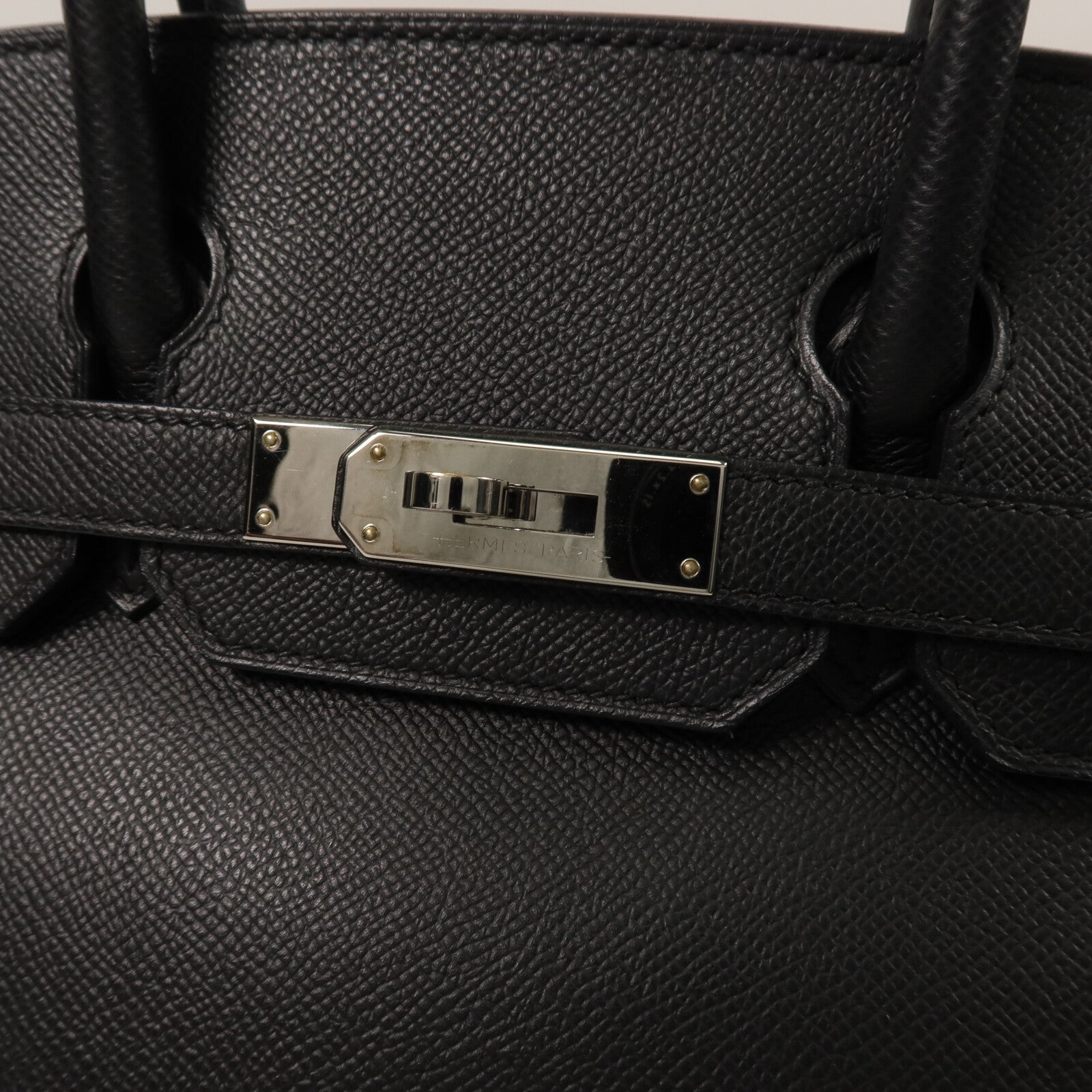 HERMES Epsom皮革Birkin 30手挽袋Noir
