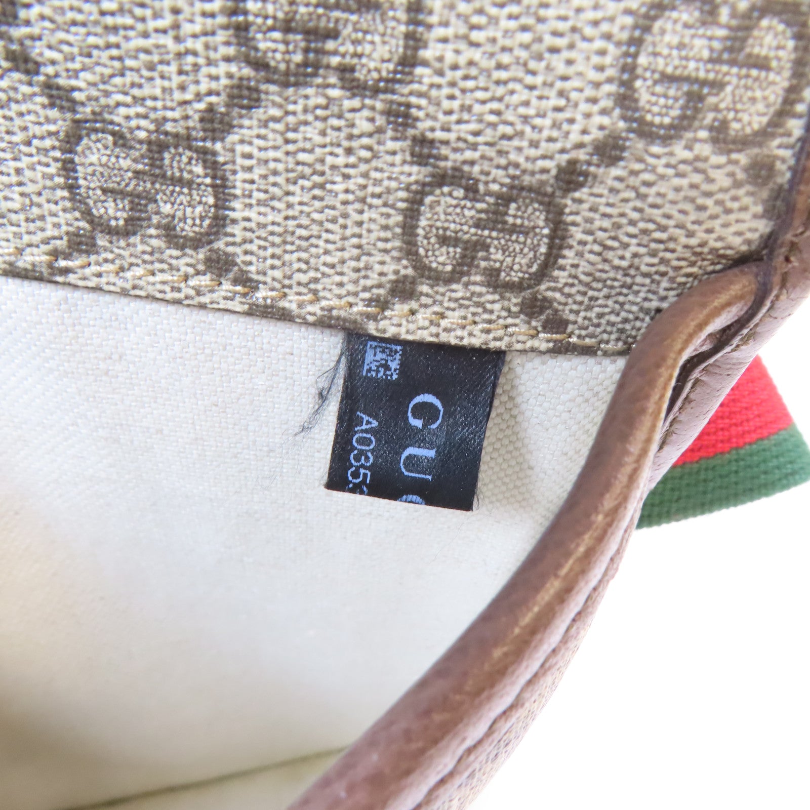 GUCCI 塗層帆布Waist Bag金扣腰包啡色