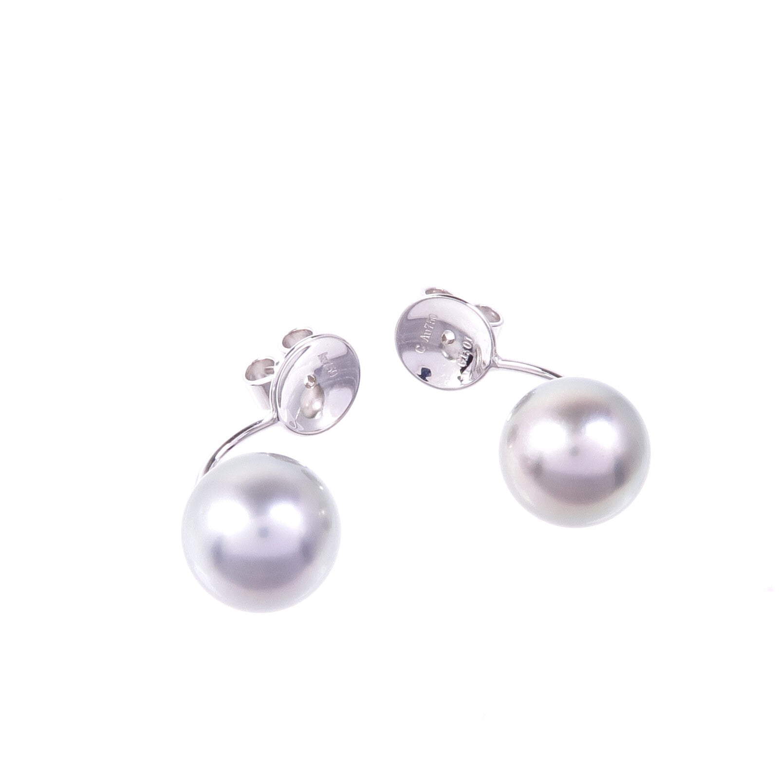 JEWELRY 18K白金Pearl Garnet Earrings珍珠/石榴石耳環