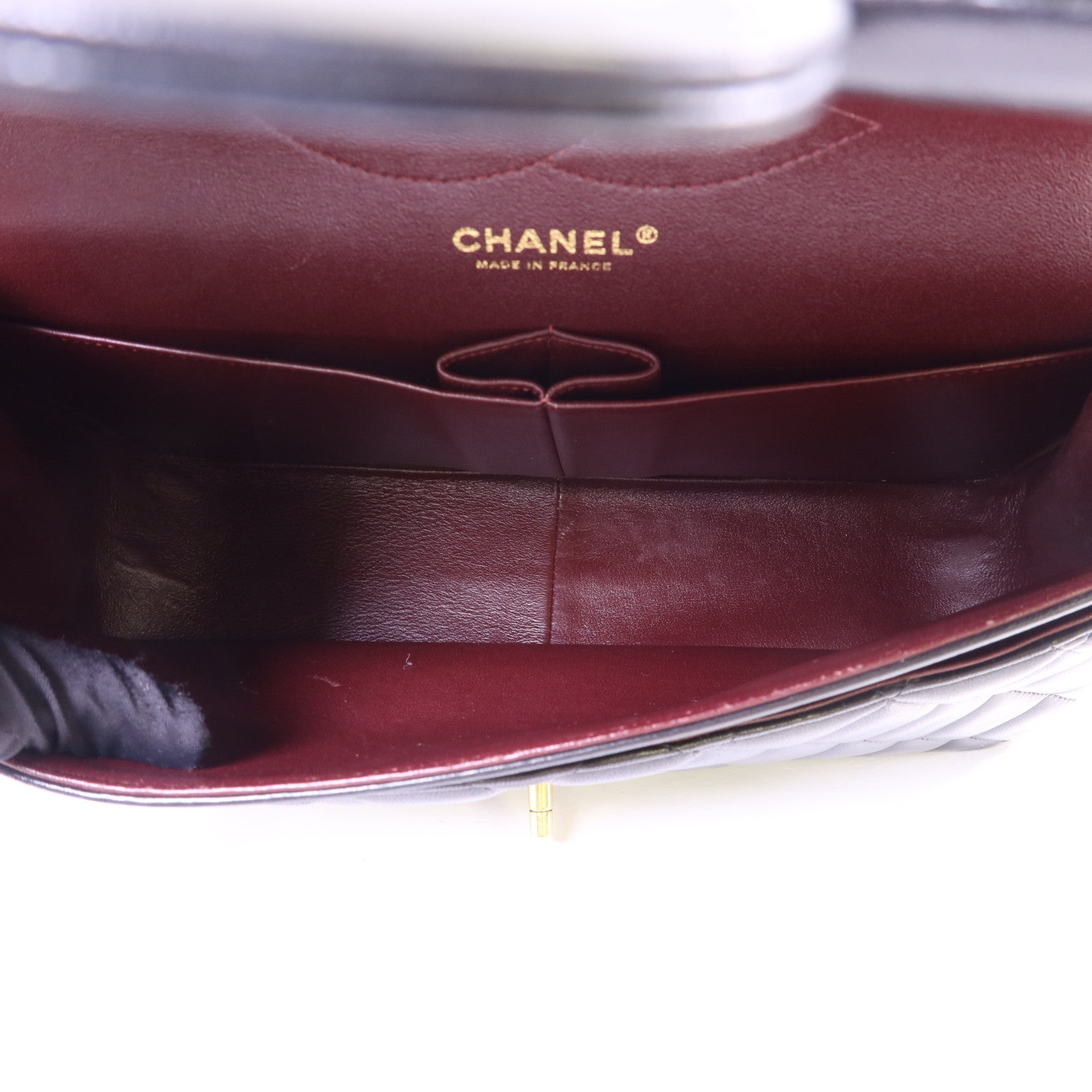 CHANEL 羊皮皮革Large Classic金扣鏈帶肩背袋
