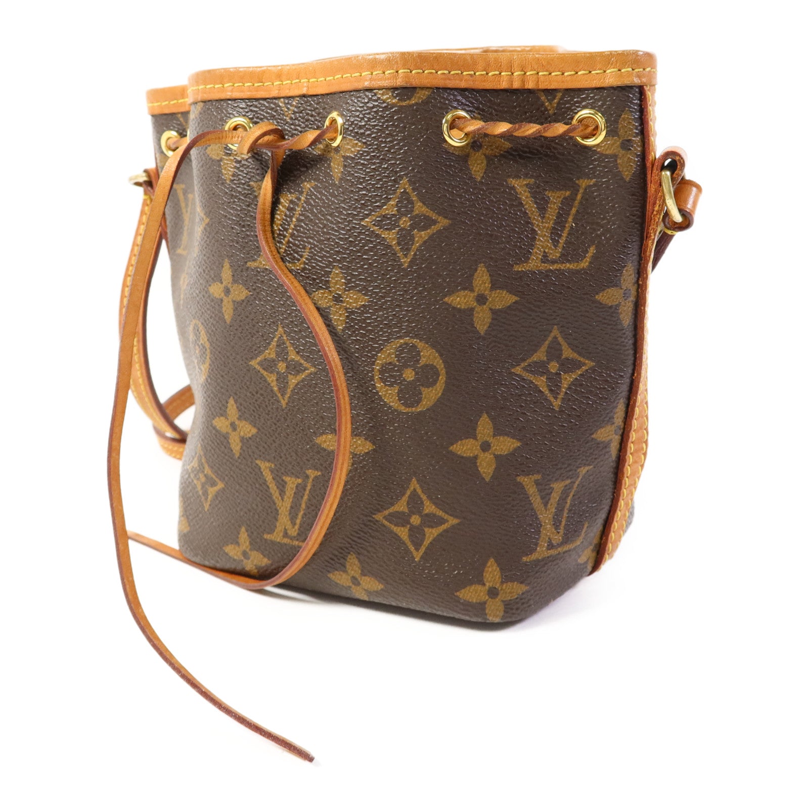 LOUIS VUITTON Monogram Nano Noe金扣肩背袋