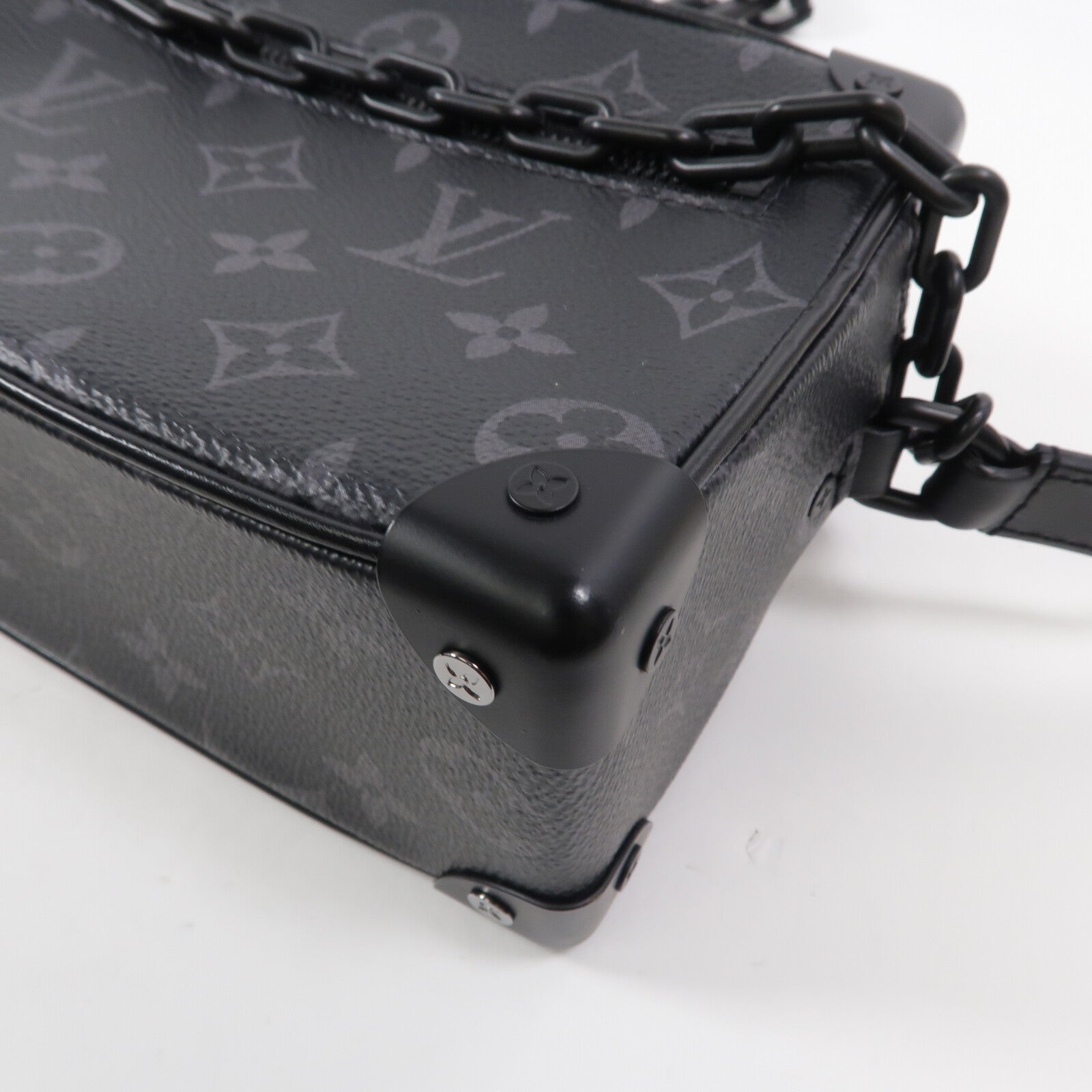 LOUIS VUITTON Monogram Eclipse Mini Soft Trunk肩背袋