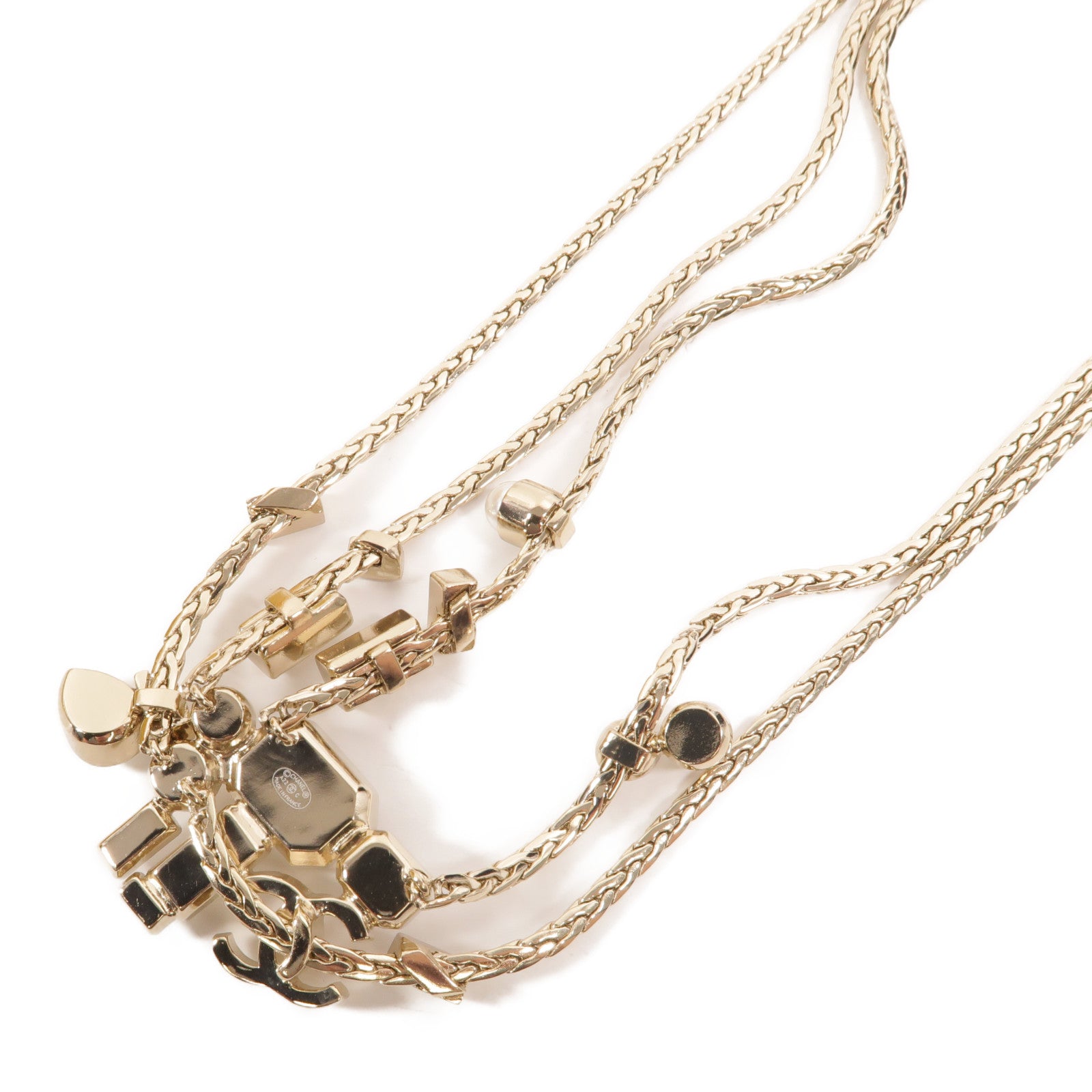 CHANEL 金屬/PVC Coco Mark Ribbon Choker項鍊