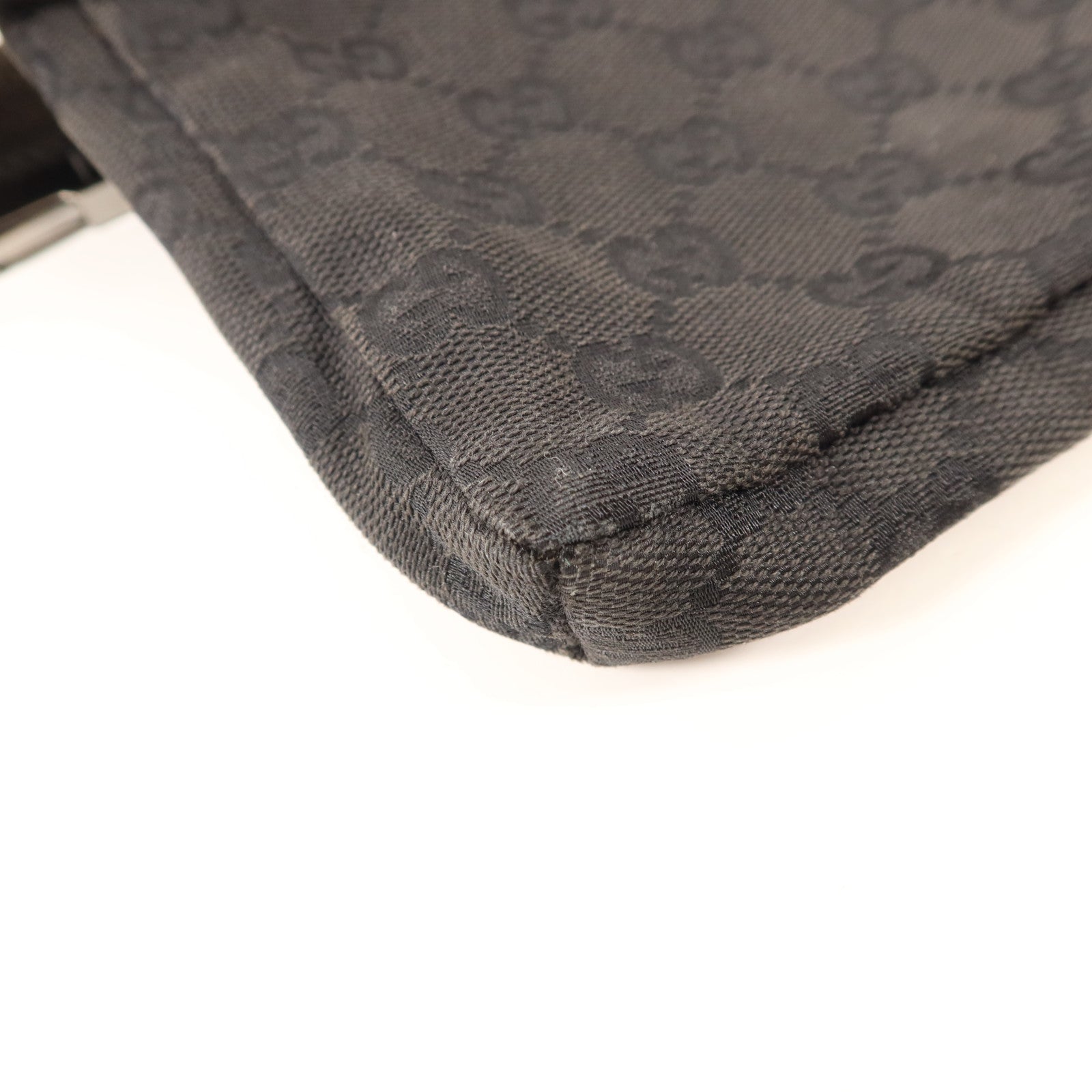 GUCCI 帆布Waist Bag銀扣腰包