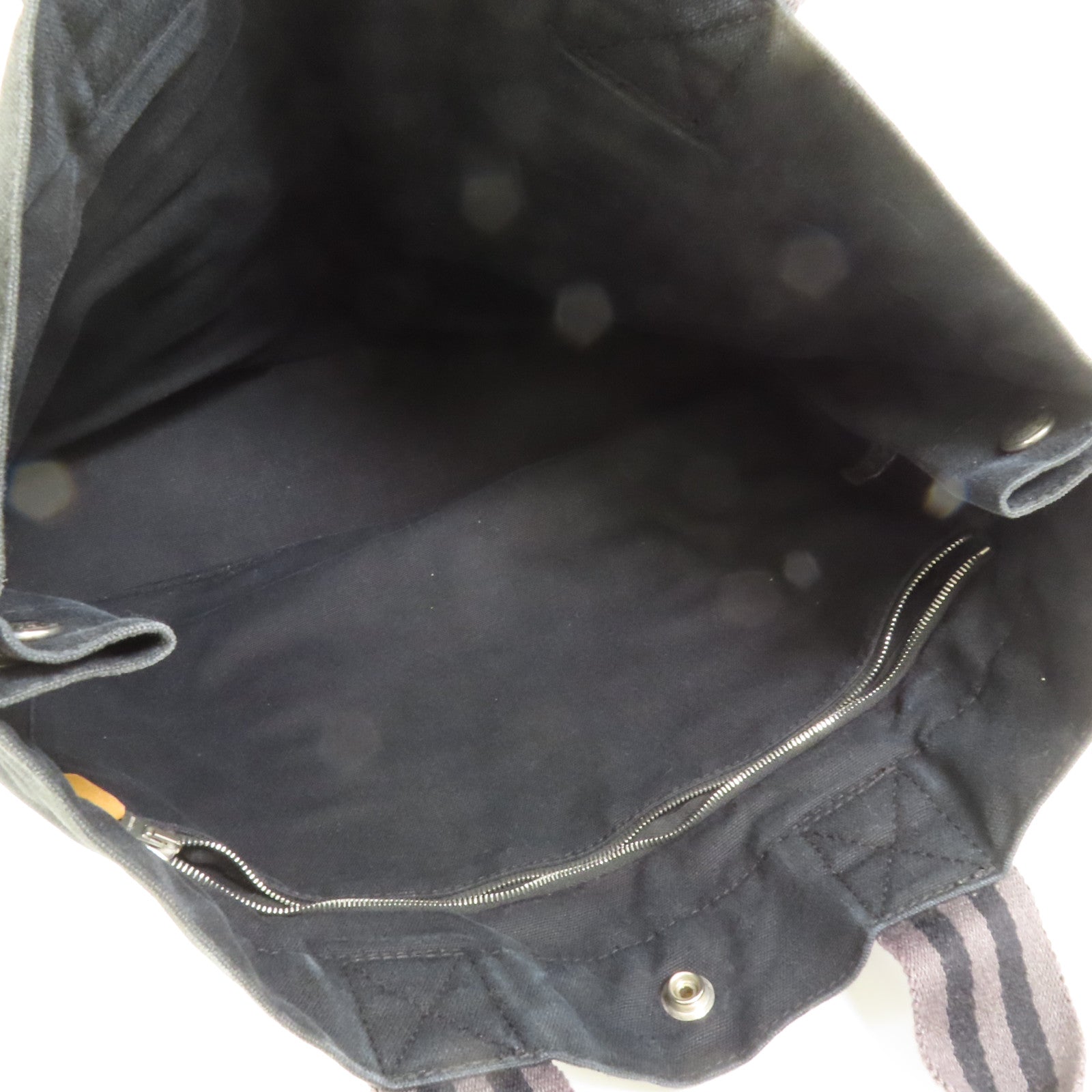 HERMES 帆布Fourre Tout Tote PM銀扣手挽袋
