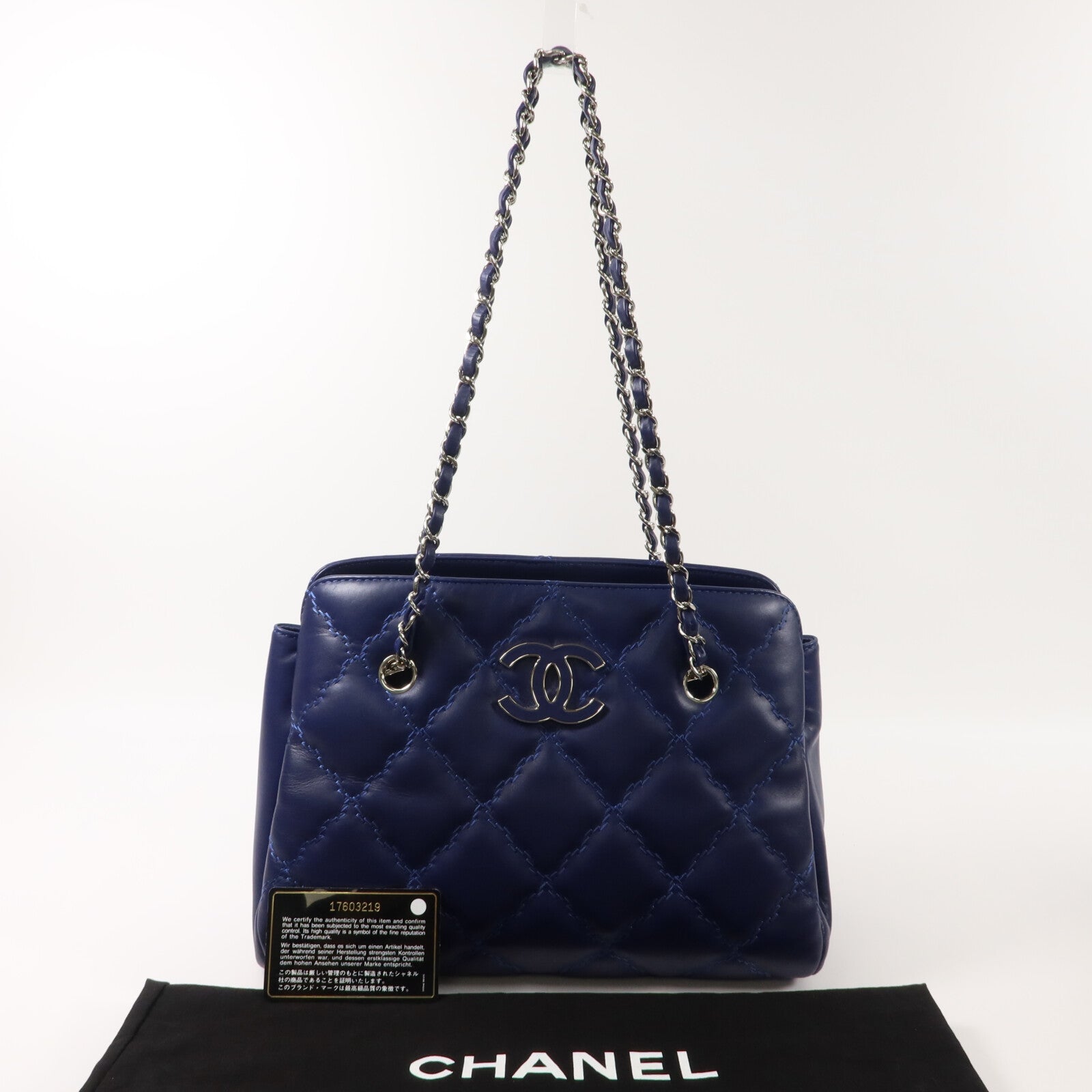CHANEL 牛皮皮革Shoulder Bag鏈帶肩背袋