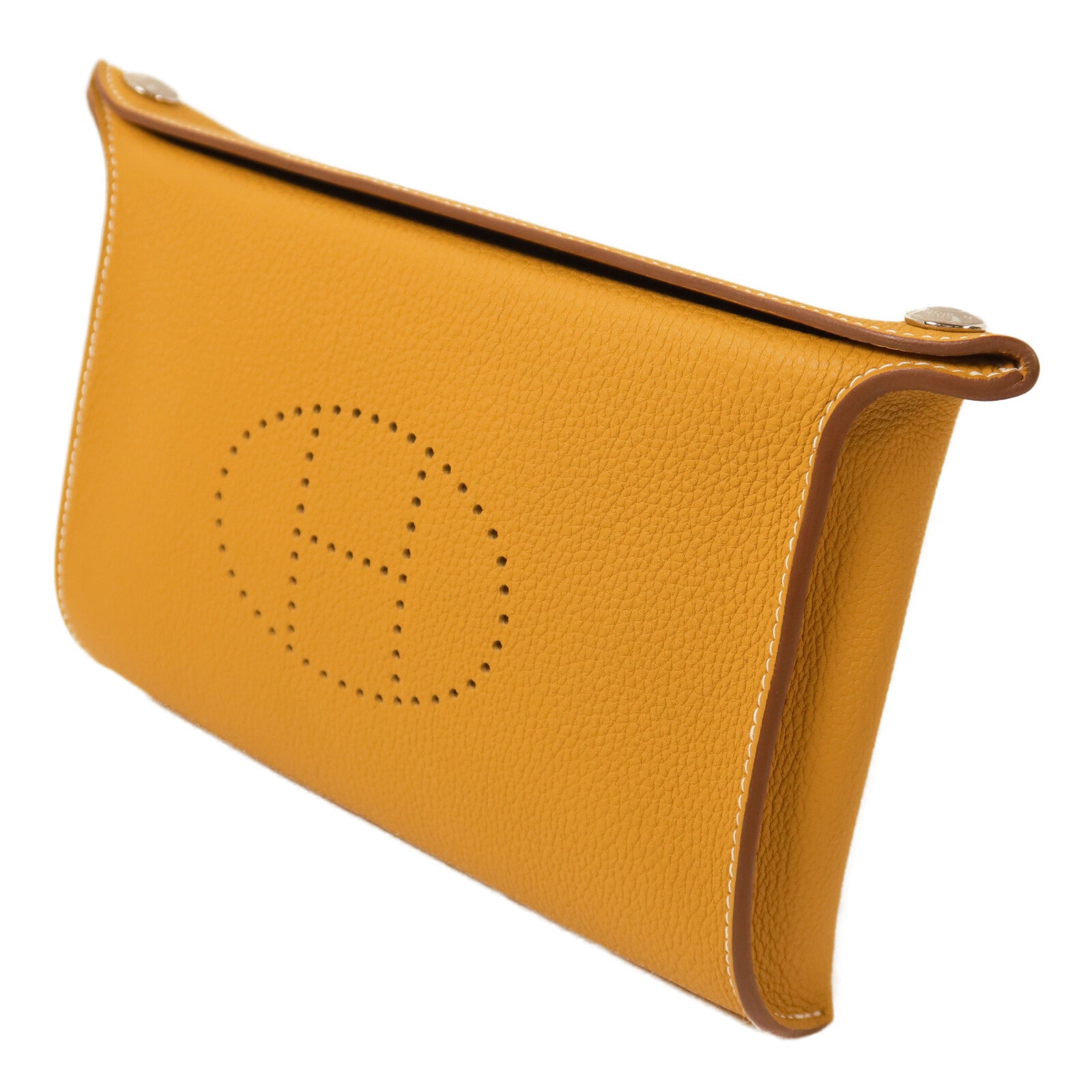 HERMES Togo皮革Videpoches Bag肩背袋Biscuit