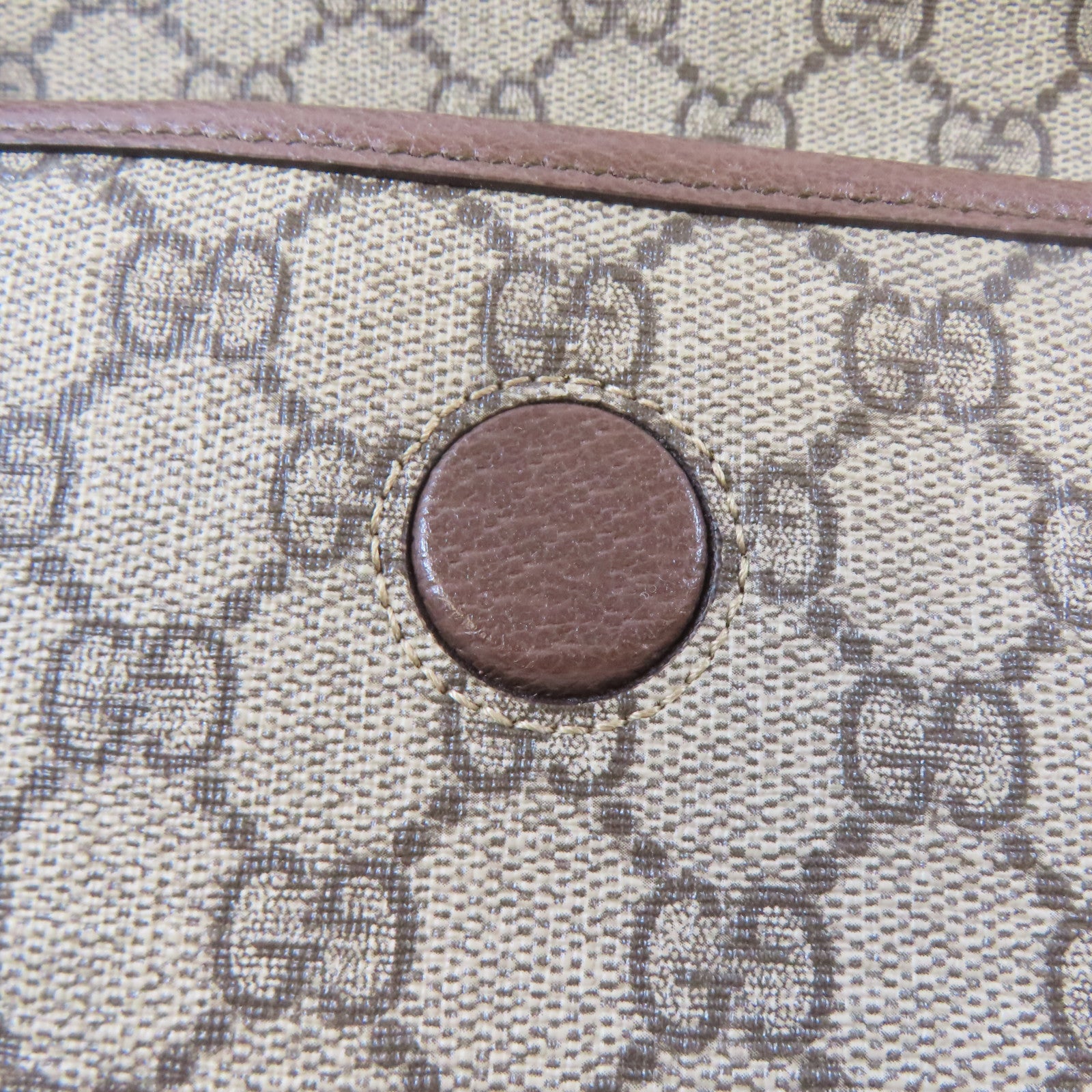 GUCCI 塗層帆布Waist Bag金扣腰包啡色