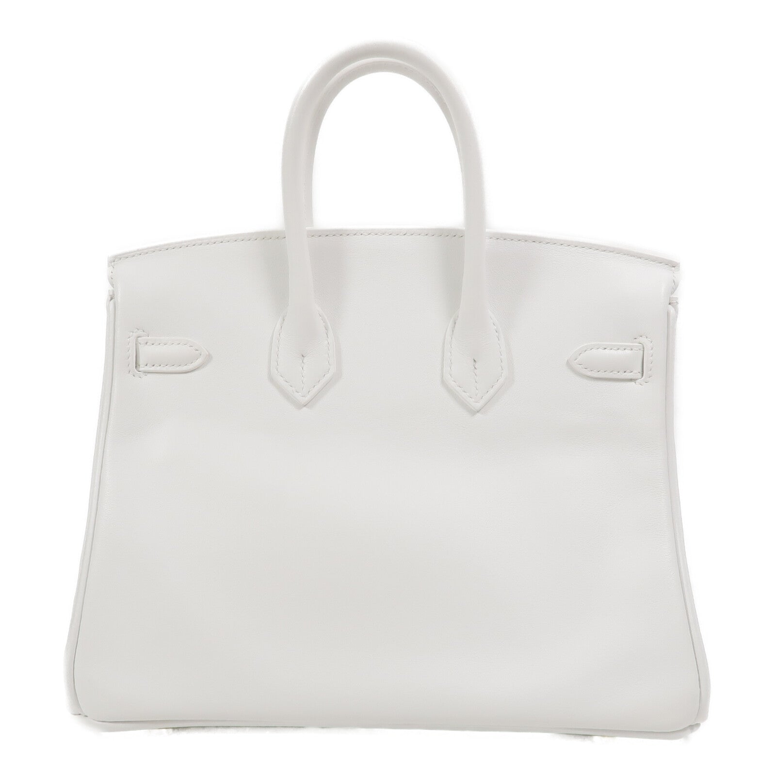 HERMES Swift皮革Birkin 25手挽袋New White
