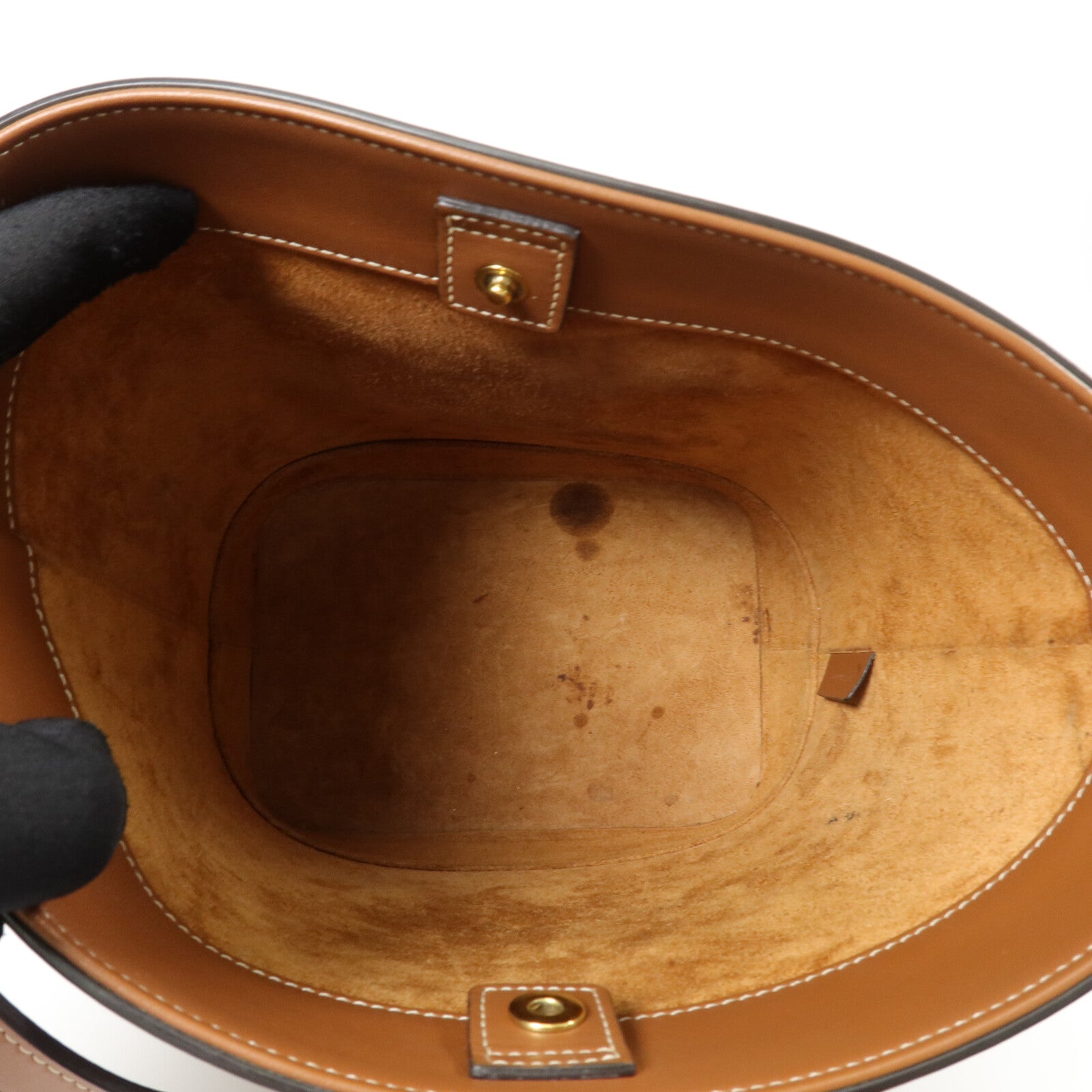 CELINE 牛皮皮革Cuir Triomphe Bucket Bag肩背袋