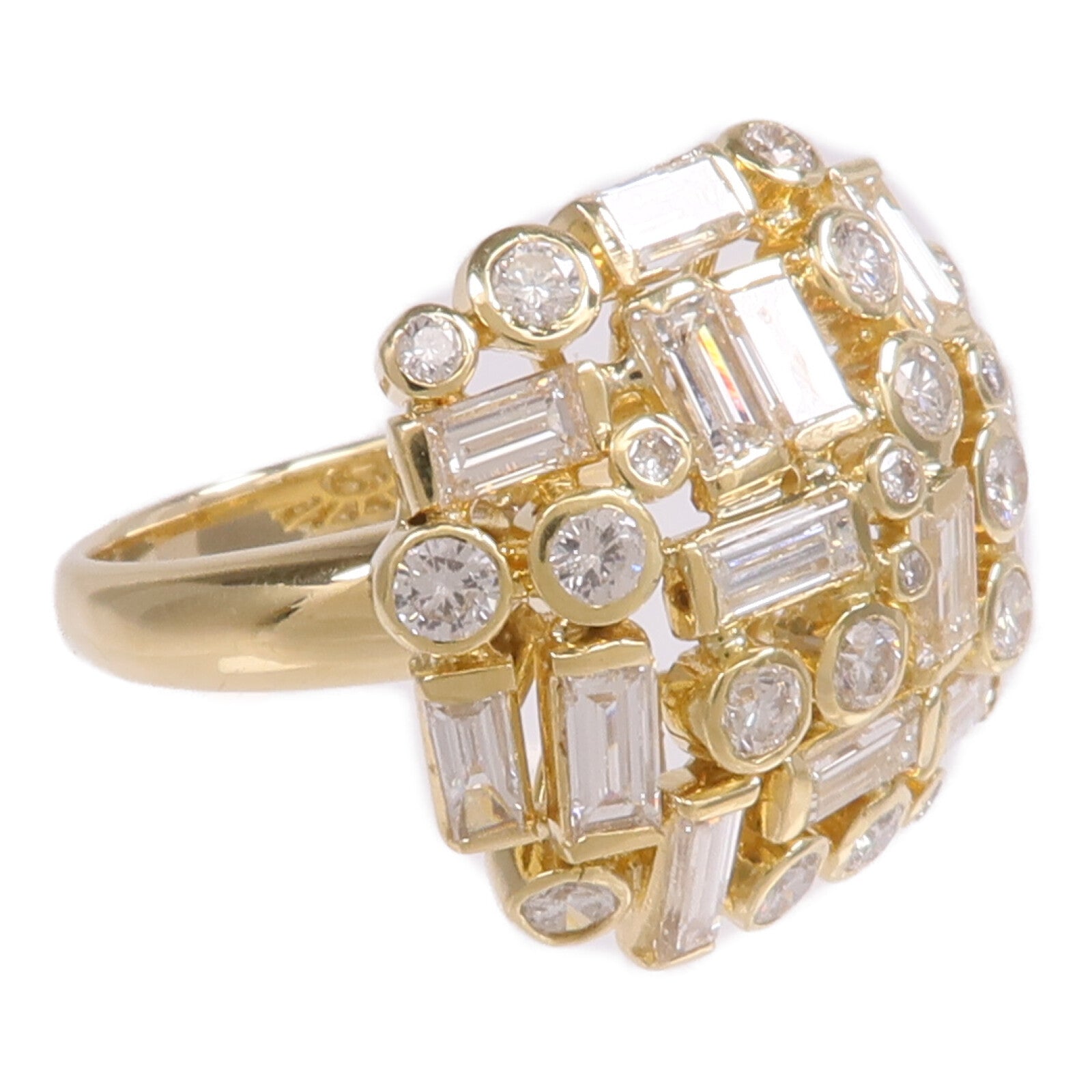 JEWELRY 【激減優惠】18K黃金Diamond Ring鑽石戒指US#9.5