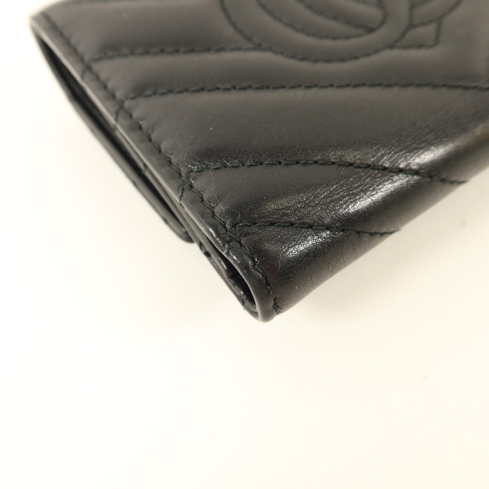 GUCCI 牛皮皮革GG Marmont Wallet金扣錢包
