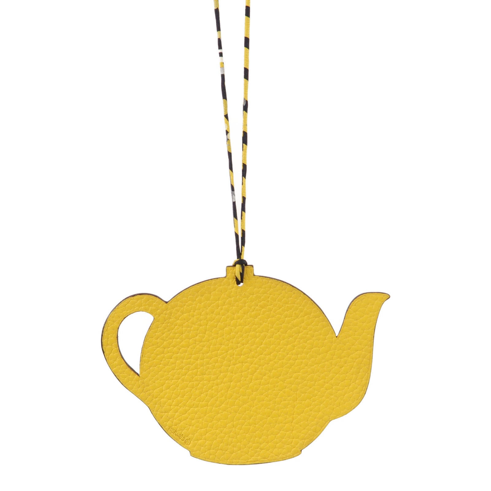 HERMES 【激減優惠】Epsom皮革/Clemence皮革Tea Pot Charm掛飾芥末色