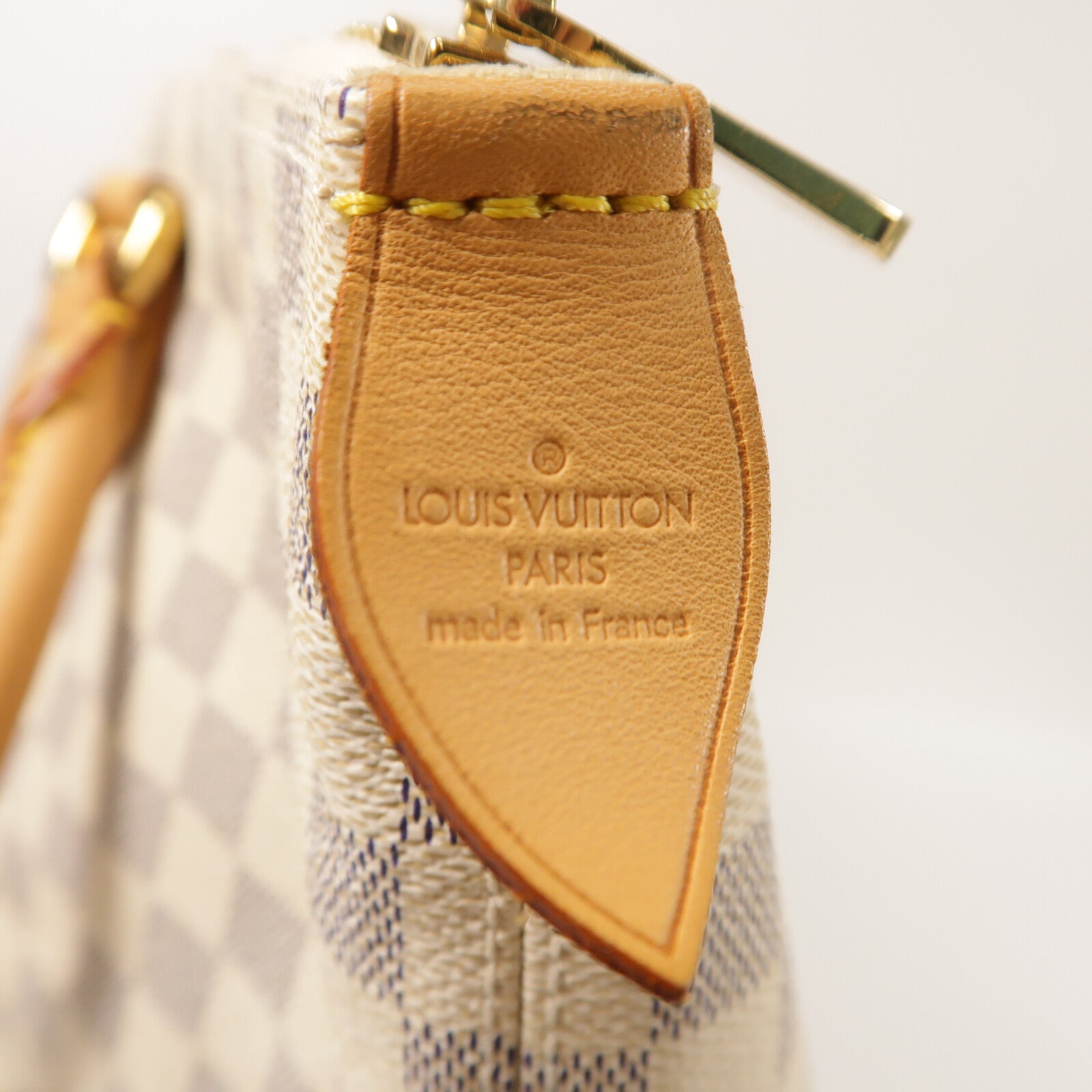 LOUIS VUITTON Damier Azur Saleya MM金扣肩背袋