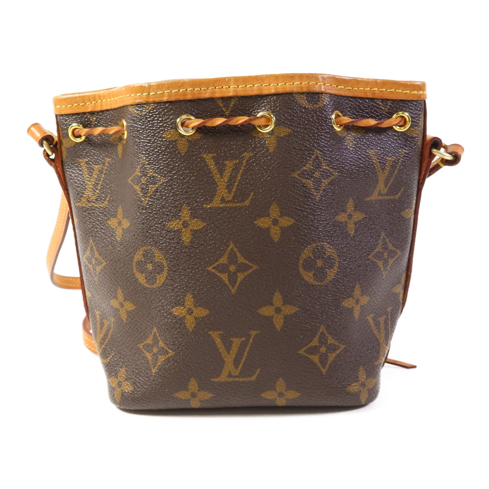 LOUIS VUITTON Monogram Nano Noe金扣肩背袋
