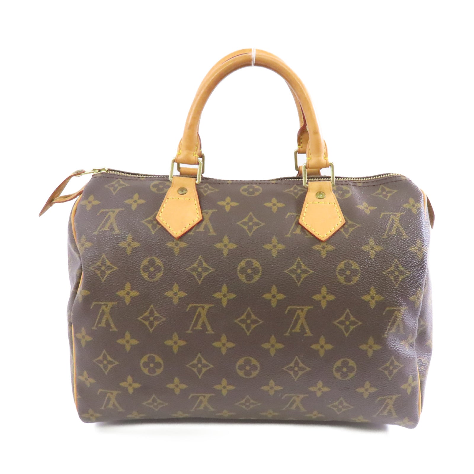 LOUIS VUITTON Monogram Speedy 30金扣手挽袋啡色