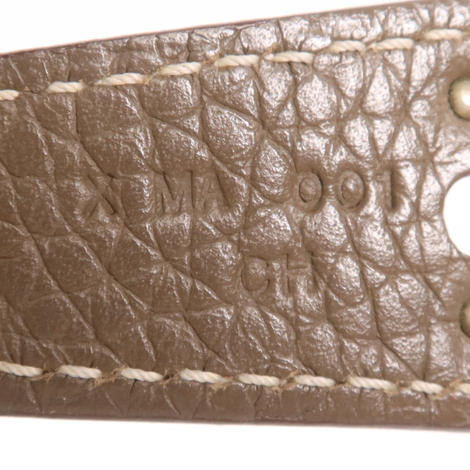 HERMES Clemence皮革Lindy 26銀扣手挽肩背兩用袋Etoupe