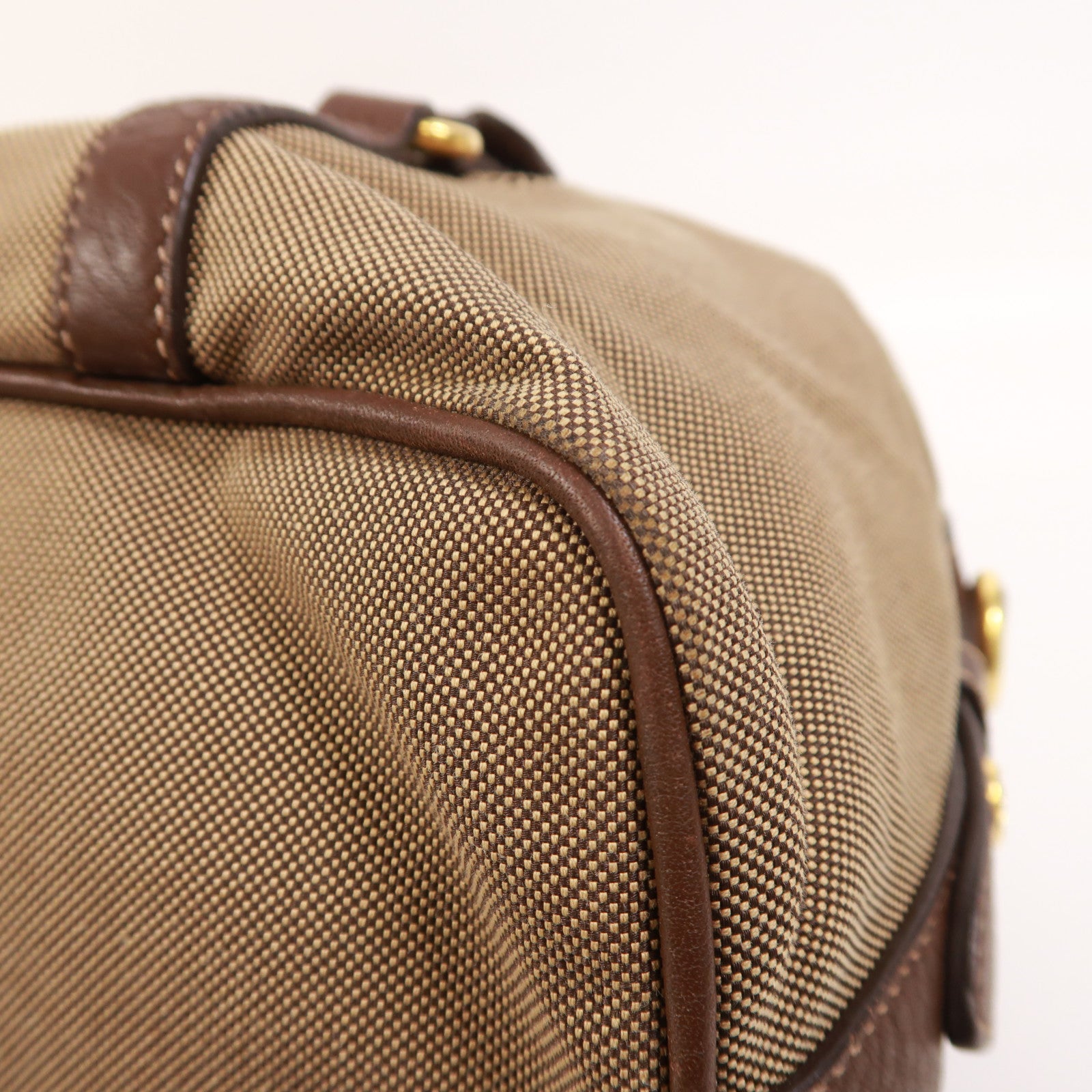 PRADA 帆布Shoulder Bag金扣肩背袋