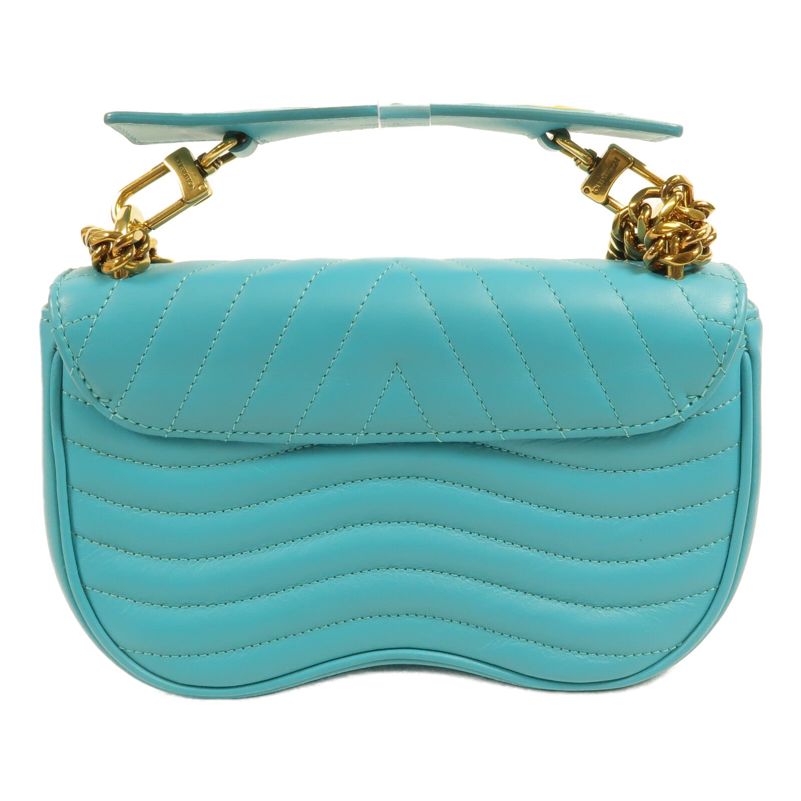 LOUIS VUITTON 牛皮皮革New Wave Chain Bag PM鏈帶手挽肩背兩用袋