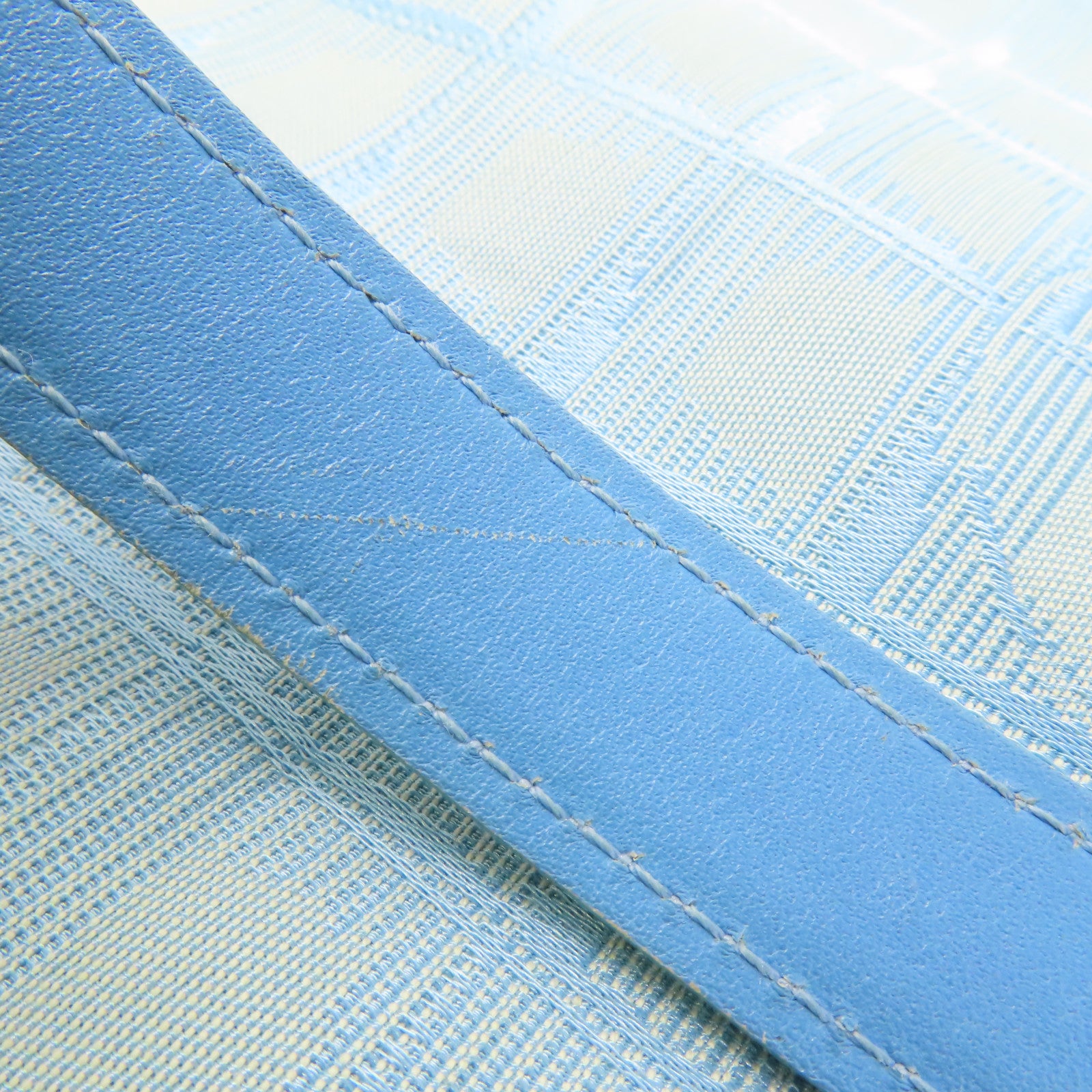 CHANEL CC SHW New Travel Line Tote Bag Nylon Blue