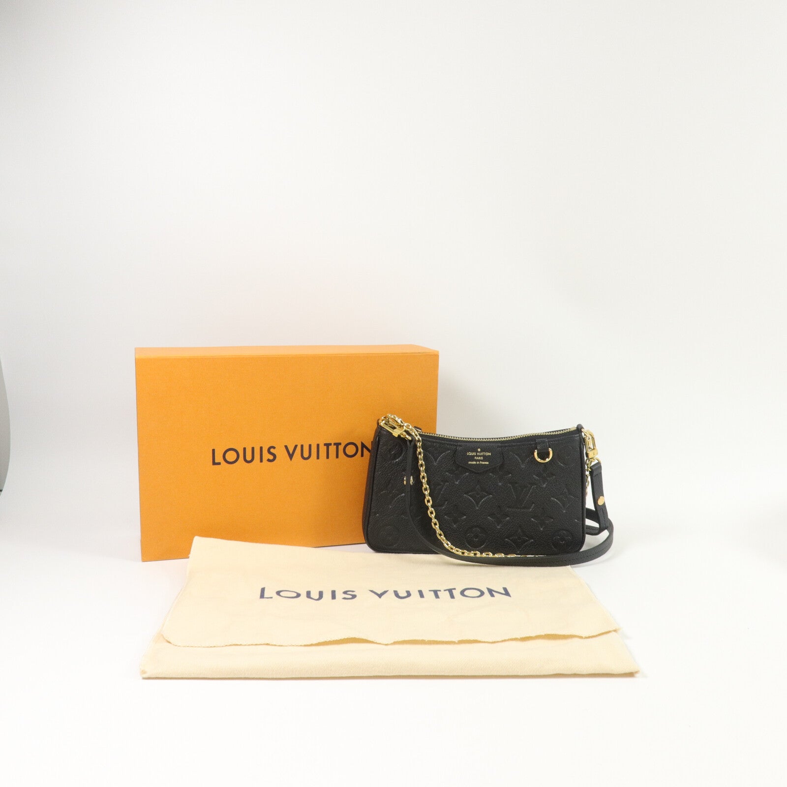 LOUIS VUITTON Monogram Empreinte Easy Pouch On Strap手挽肩背兩用袋