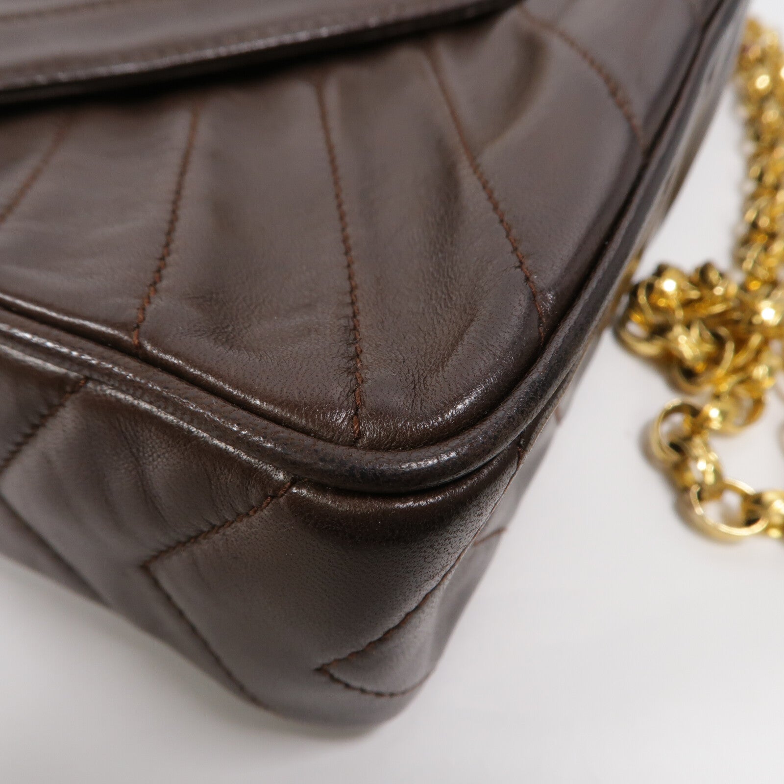 CHANEL 羊皮皮革Vintage Chain Shoulder肩背袋