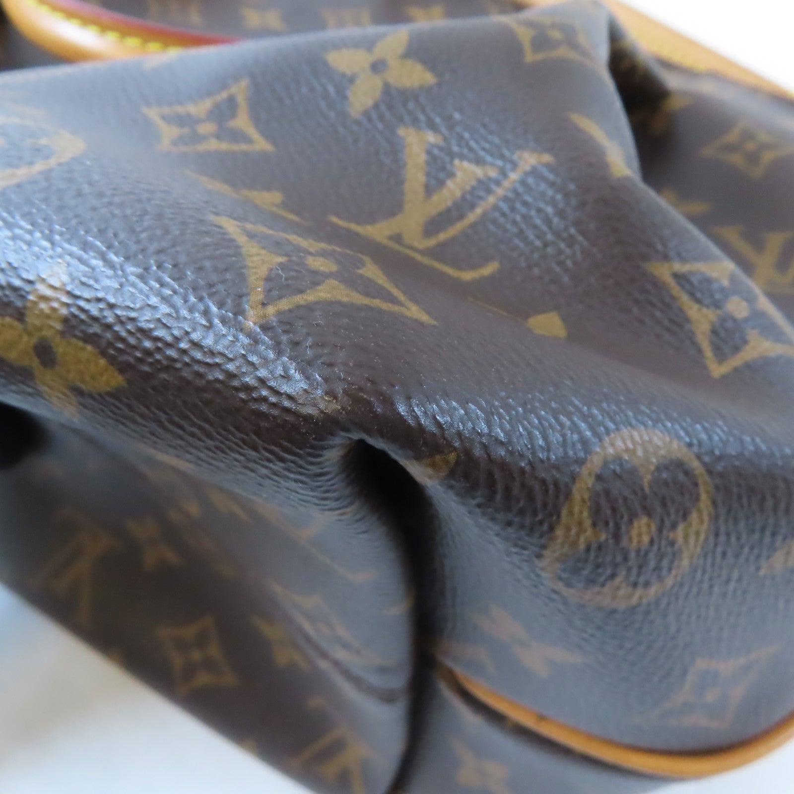 LOUIS VUITTON Monogram Turenne MM金扣手挽肩背兩用袋棕色