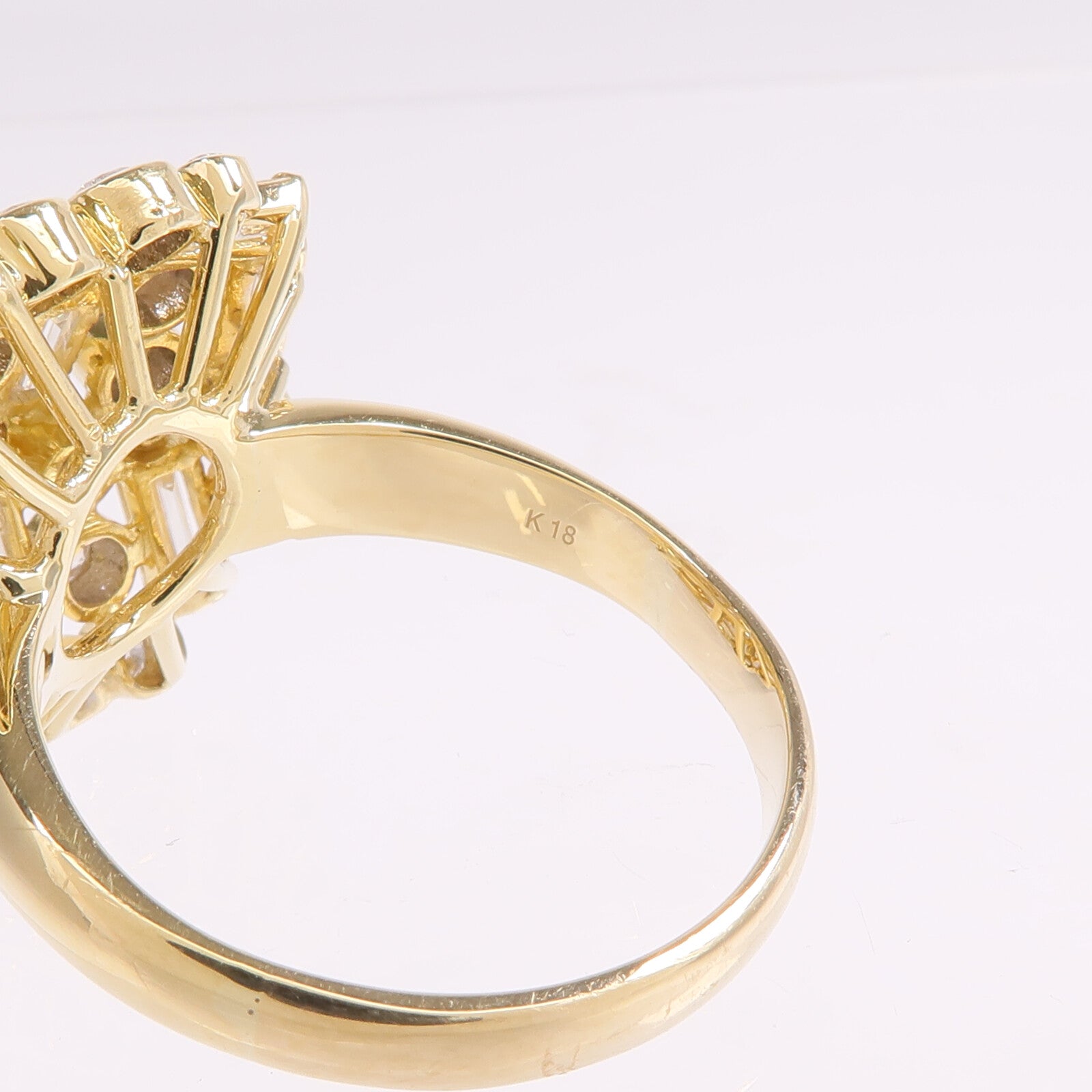 JEWELRY 【激減優惠】18K黃金Diamond Ring鑽石戒指US#9.5