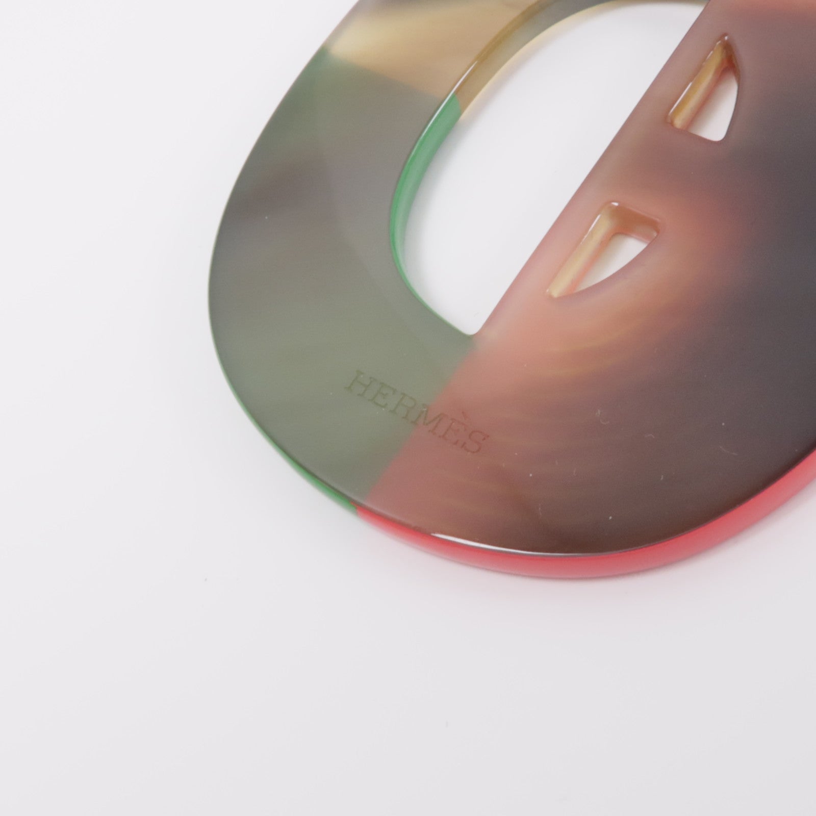 HERMES 【激減優惠】水牛角Horn Necklace項鍊紅色/棕色/綠色