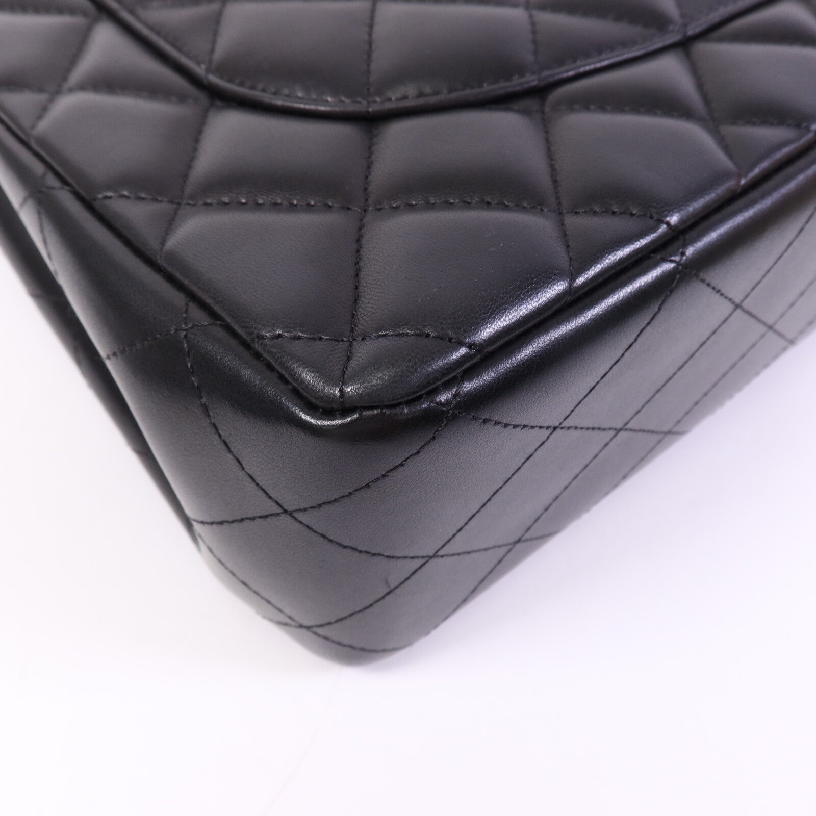 CHANEL 羊皮皮革Large Classic金扣鏈帶肩背袋