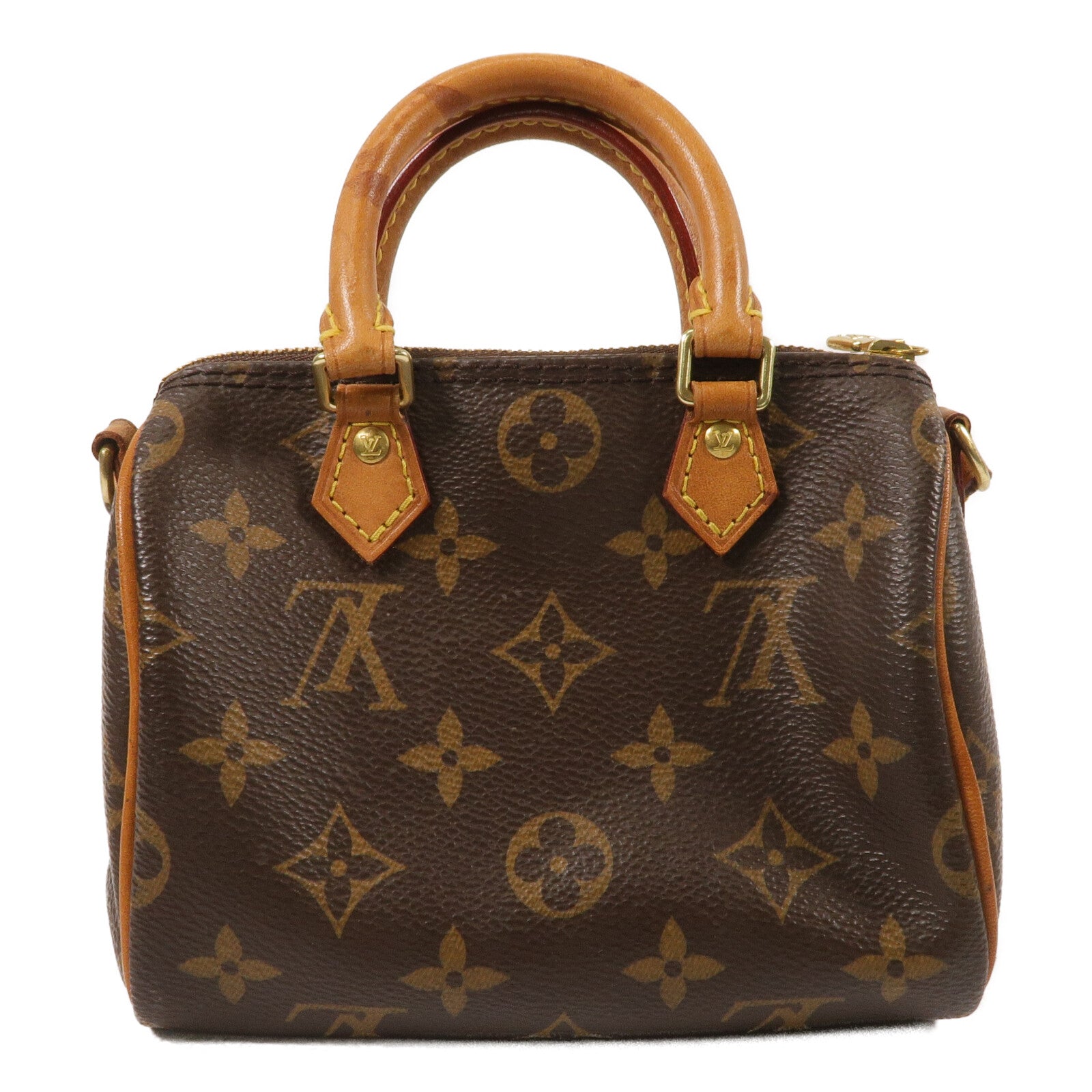 LOUIS VUITTON Monogram Nano Speedy手挽肩背兩用袋