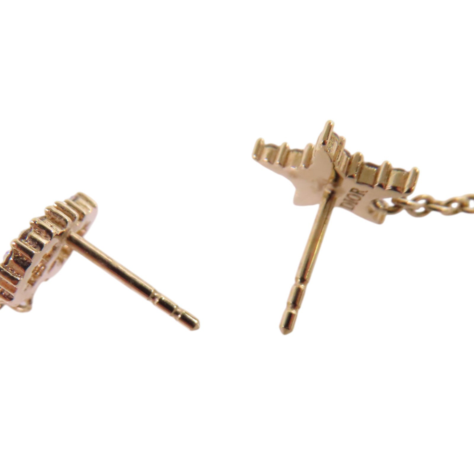Dior 金屬/水鑽/仿珍珠Earrings金扣耳環