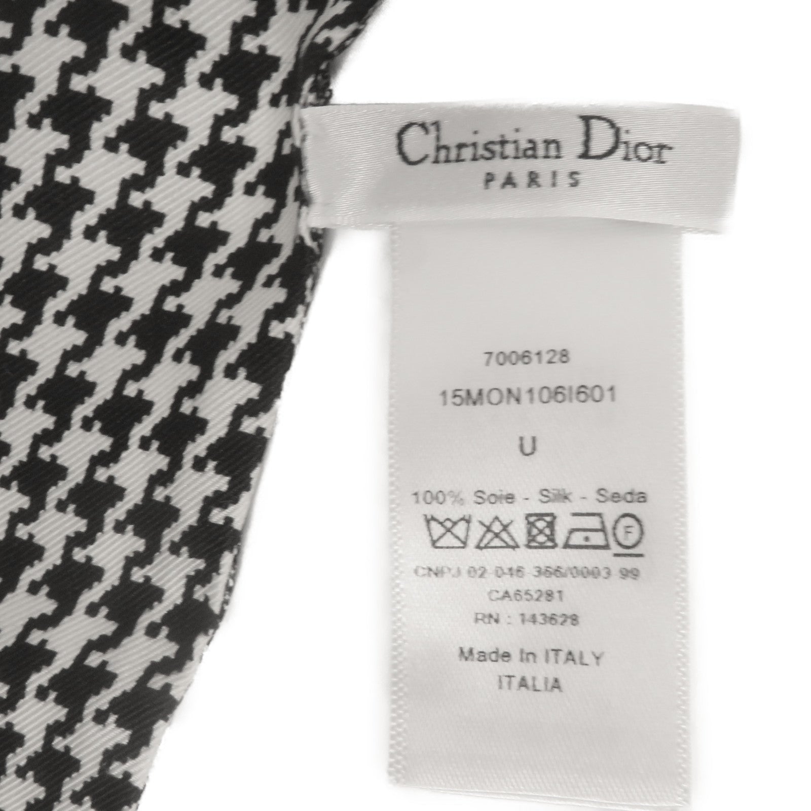 Dior 【激減優惠】絲質30 Montaigne Mitzah Scarf絲巾黑色
