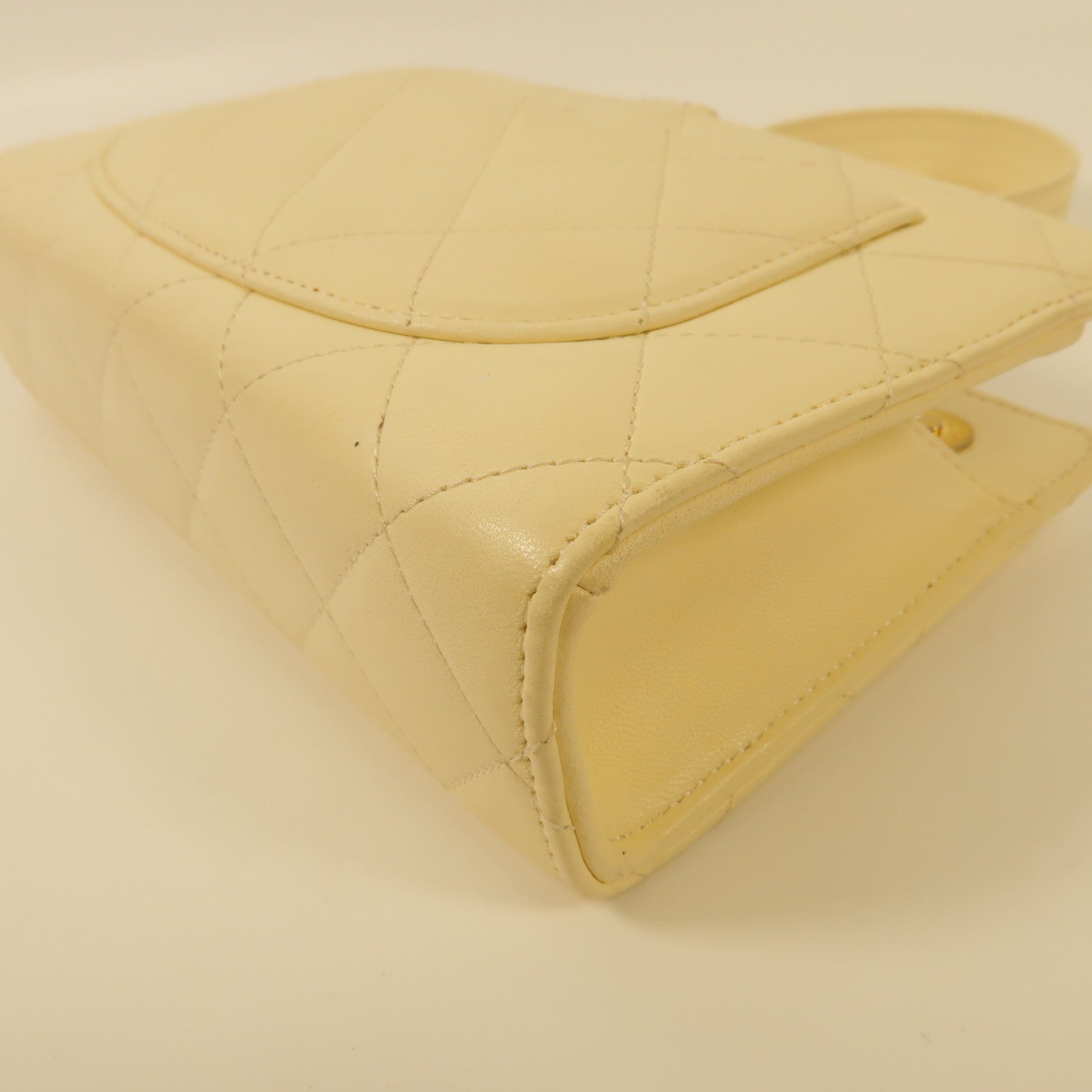 CHANEL CC GHW Evening By The Sea Clutch Hand Bag AS0178 Lambskin Leather Beige