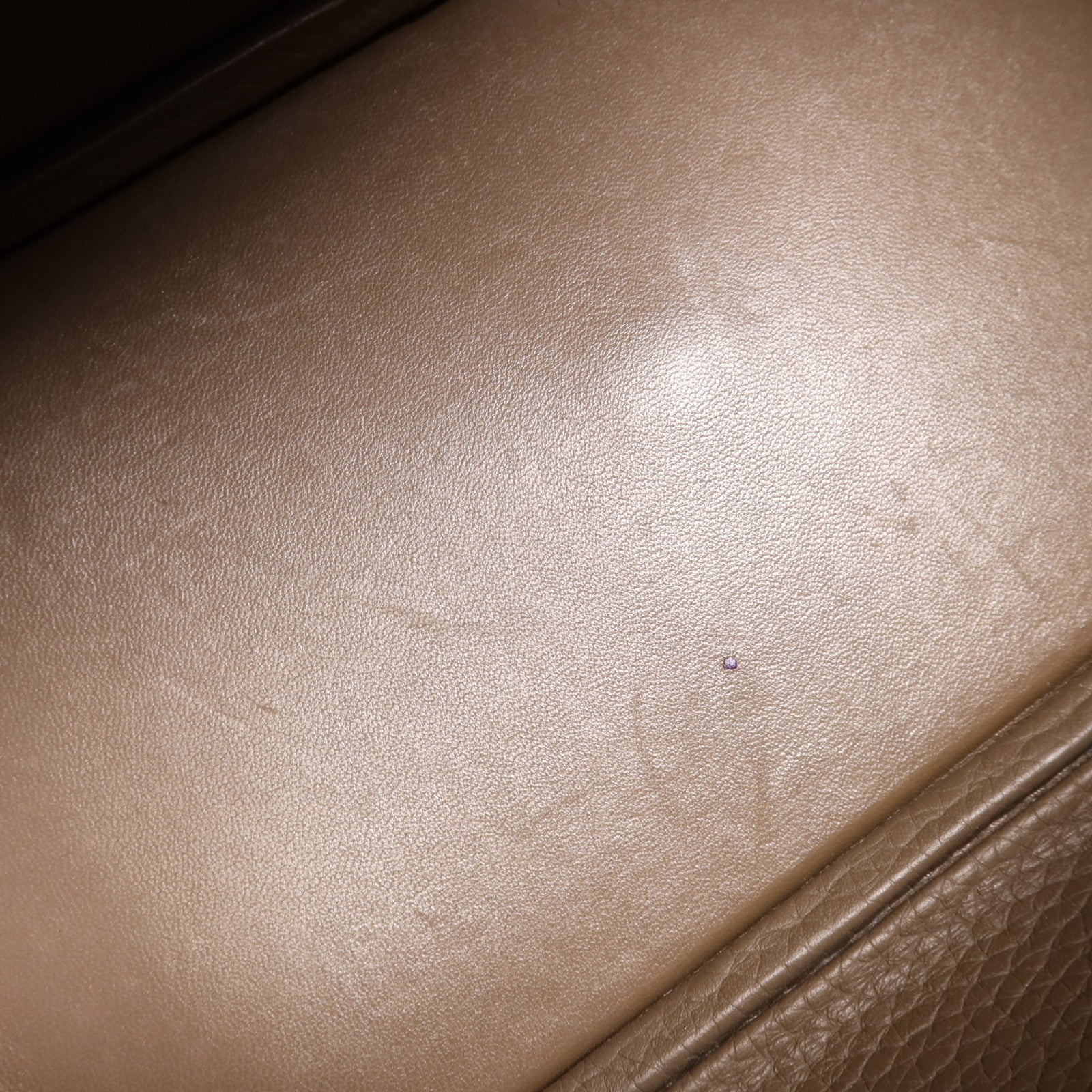 HERMES Clemence皮革Lindy 26銀扣手挽肩背兩用袋Etoupe