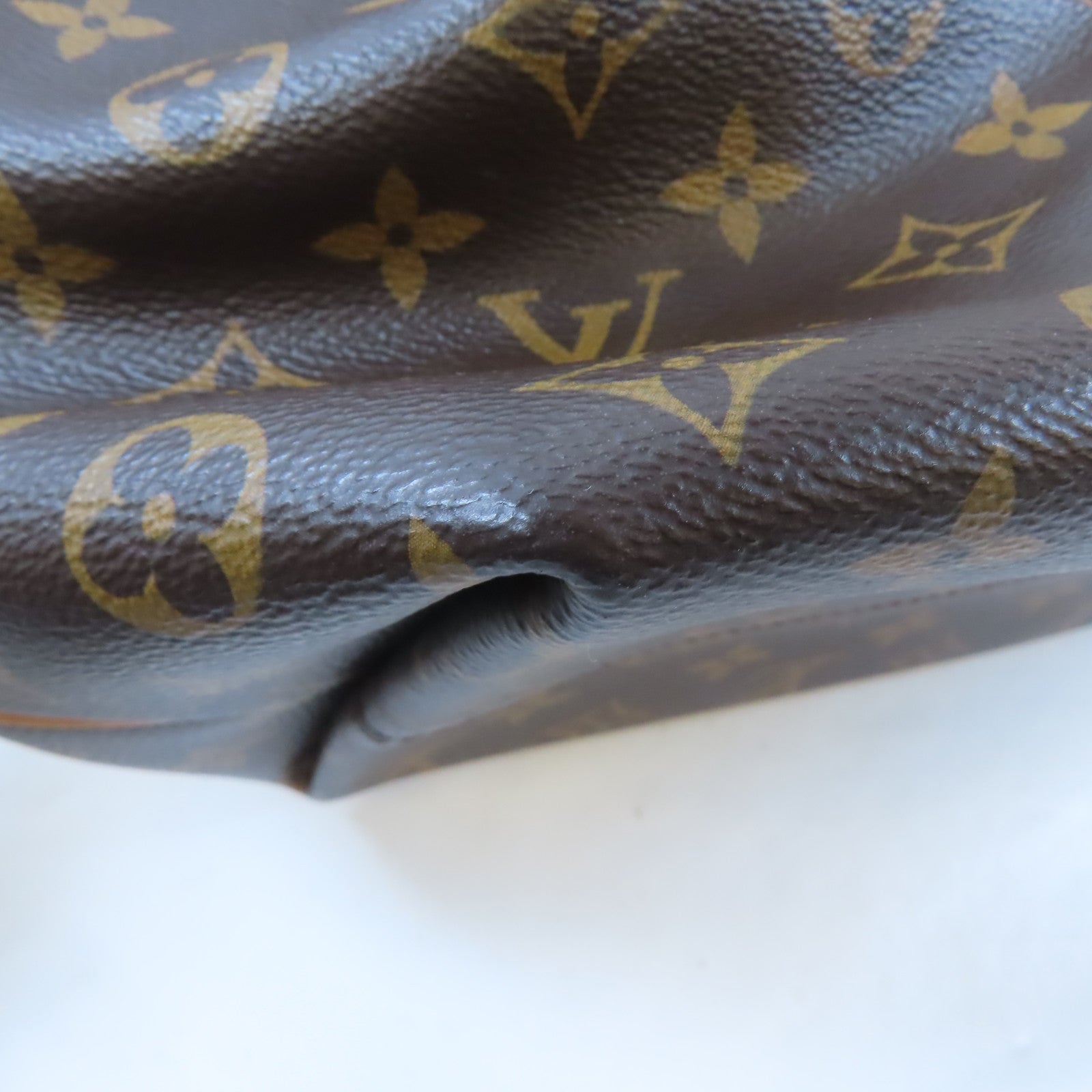 LOUIS VUITTON Monogram Turenne MM金扣手挽肩背兩用袋棕色