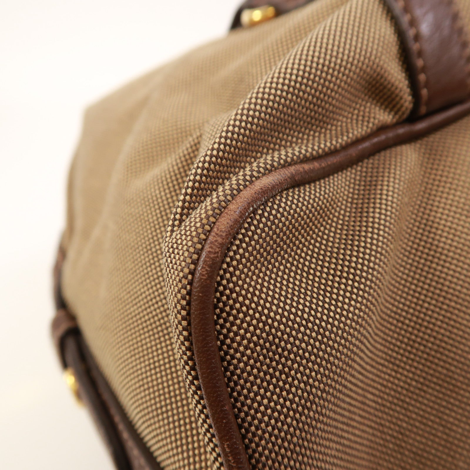 PRADA 帆布Shoulder Bag金扣肩背袋