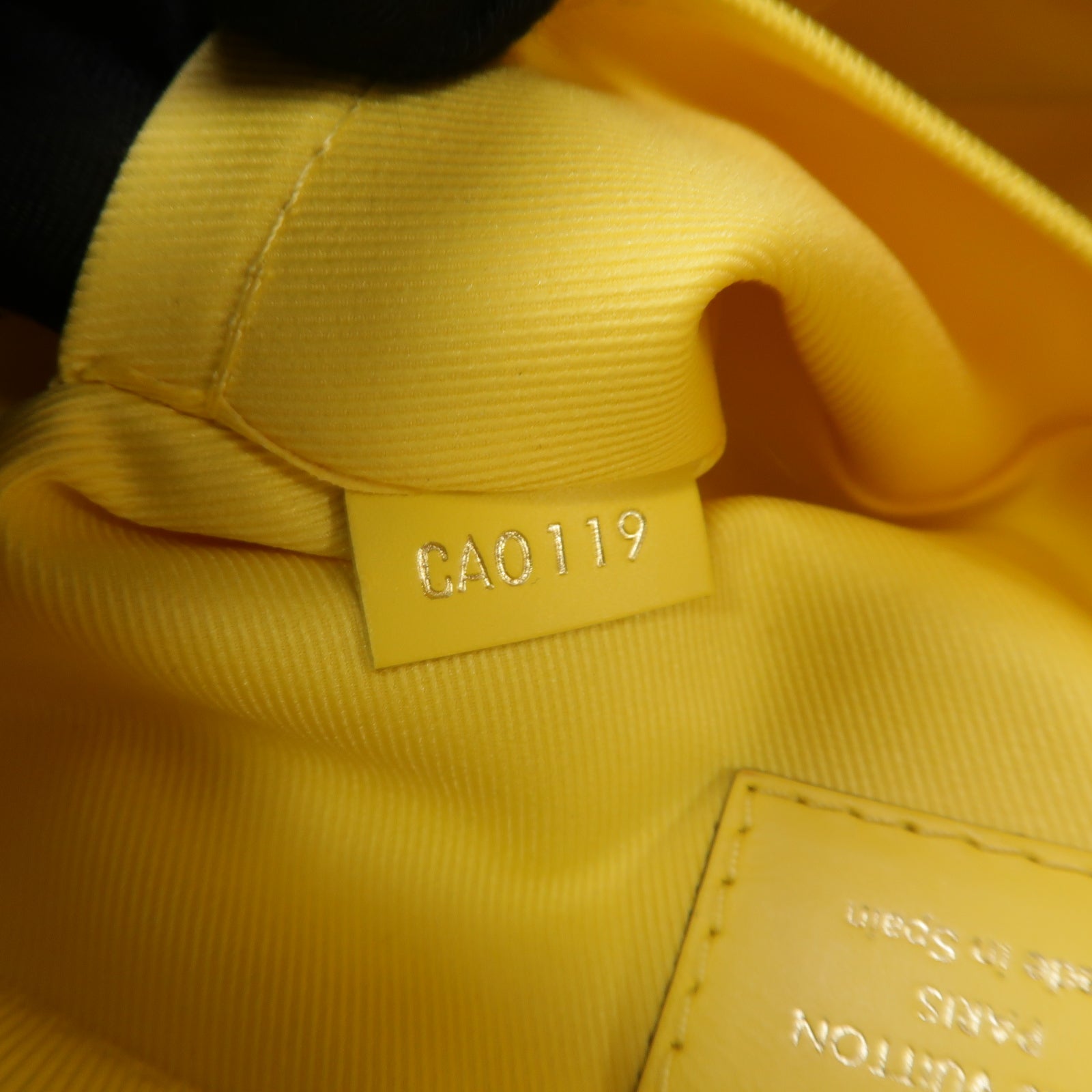 LOUIS VUITTON 【激減優惠】Damier Azur Saintonge金扣手挽肩背兩用袋黃色/白色