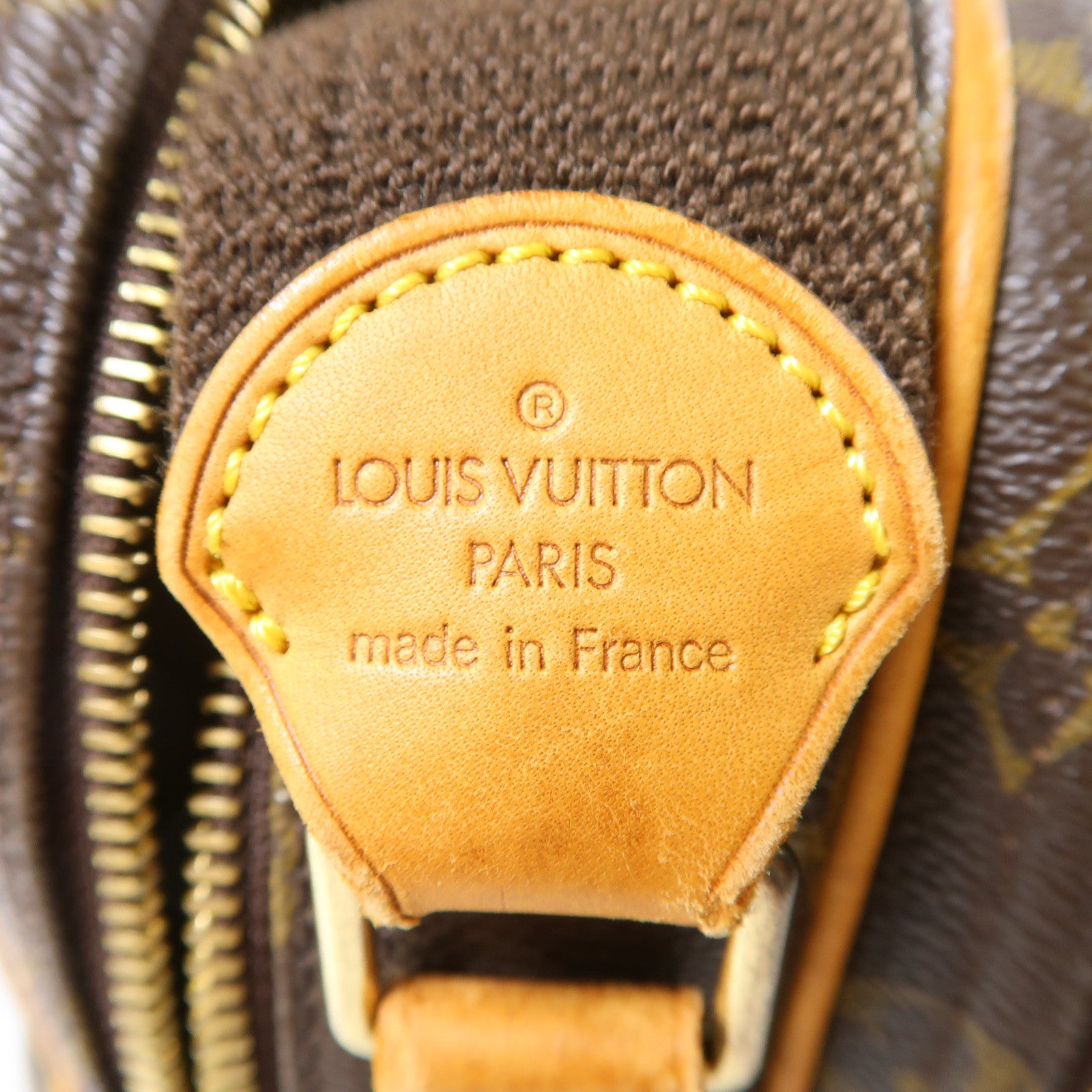 LOUIS VUITTON Monogram Reporter PM金扣肩背袋啡色